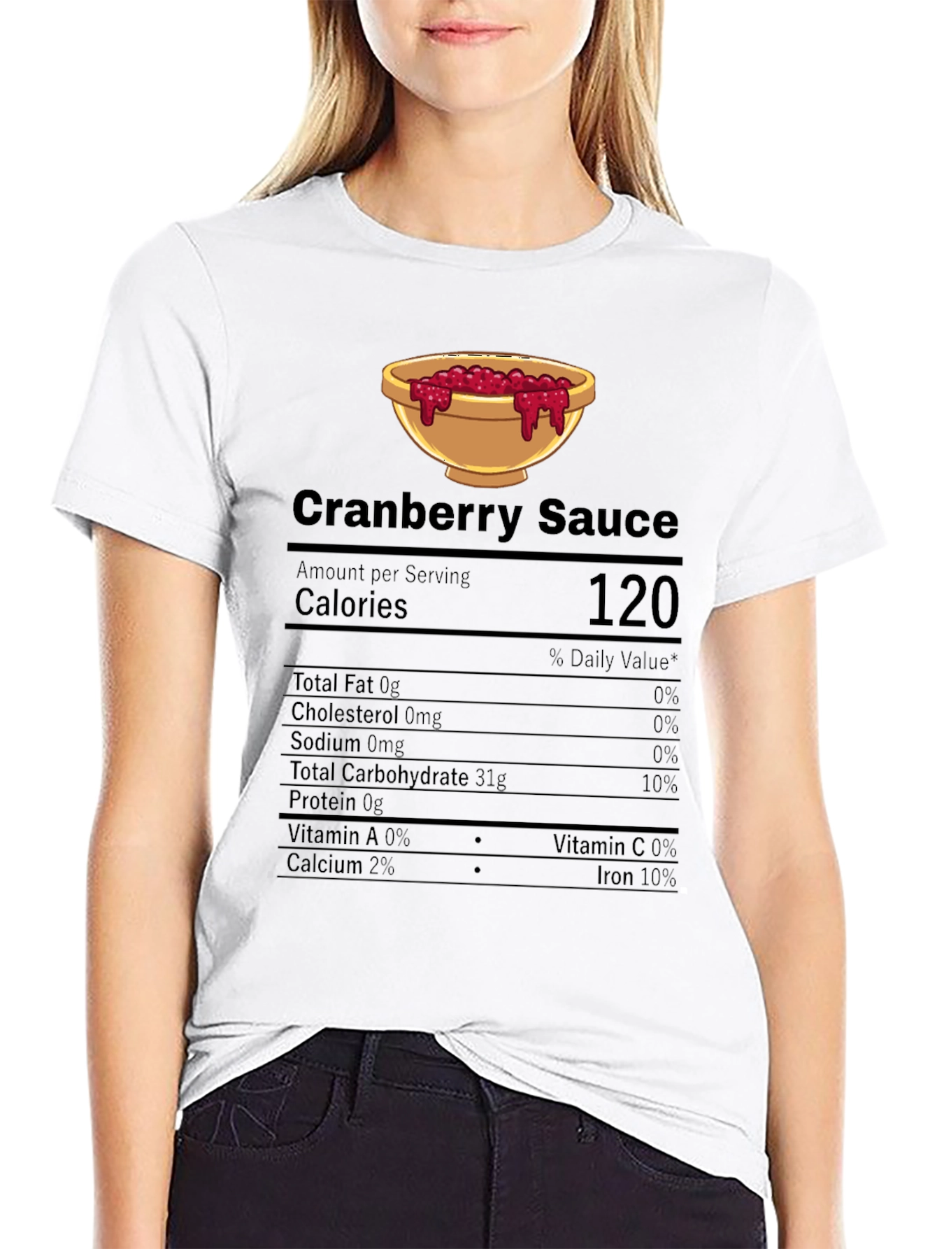 Cranberry Sauce Nutrition Facts T-Shirt