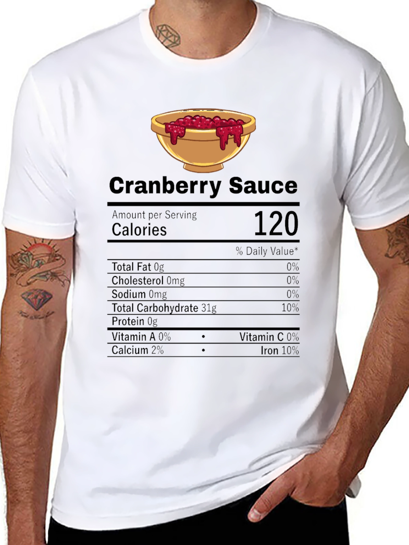 Cranberry Sauce Nutrition Facts T-Shirt