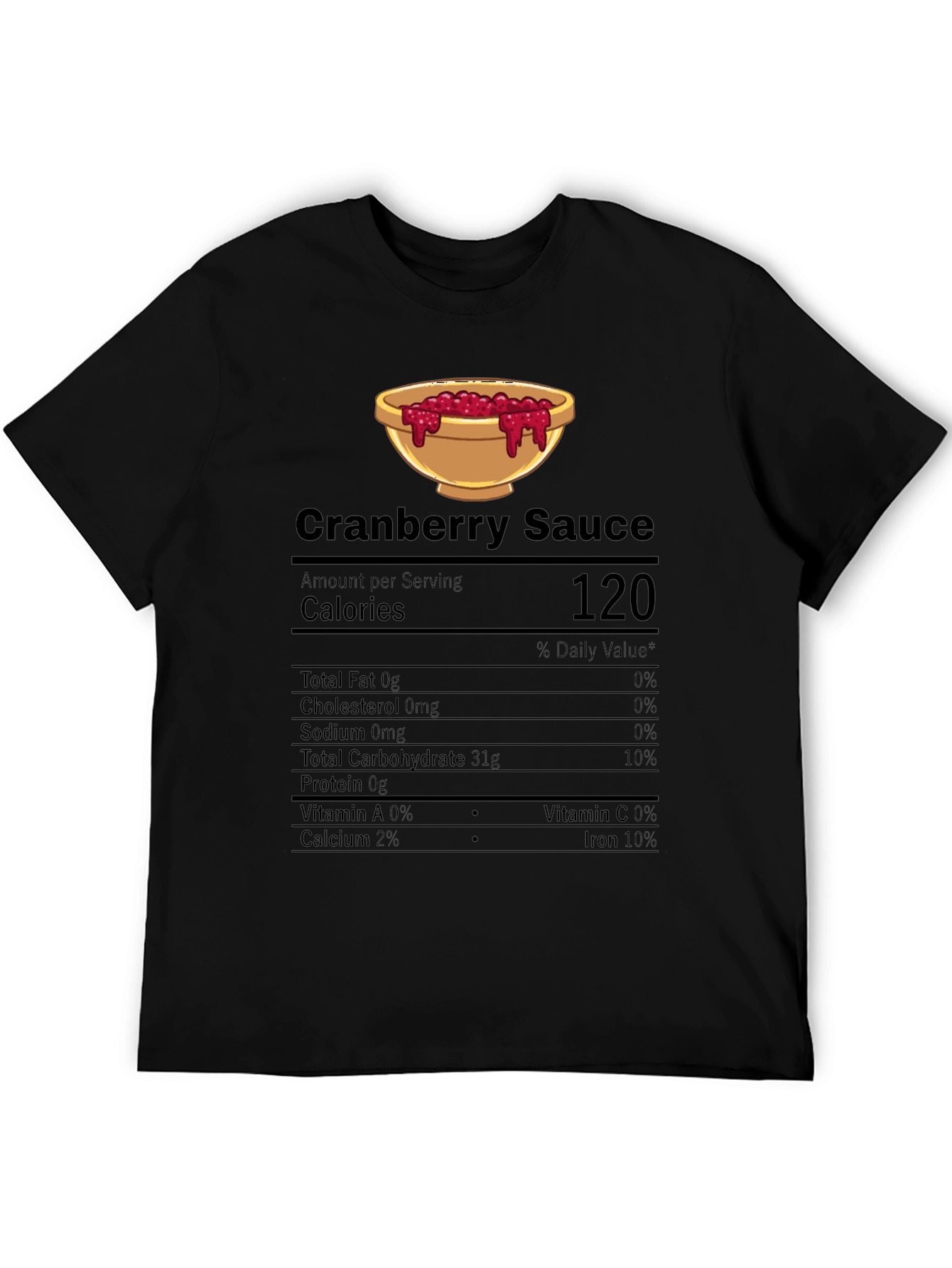 Cranberry Sauce Nutrition Facts T-Shirt
