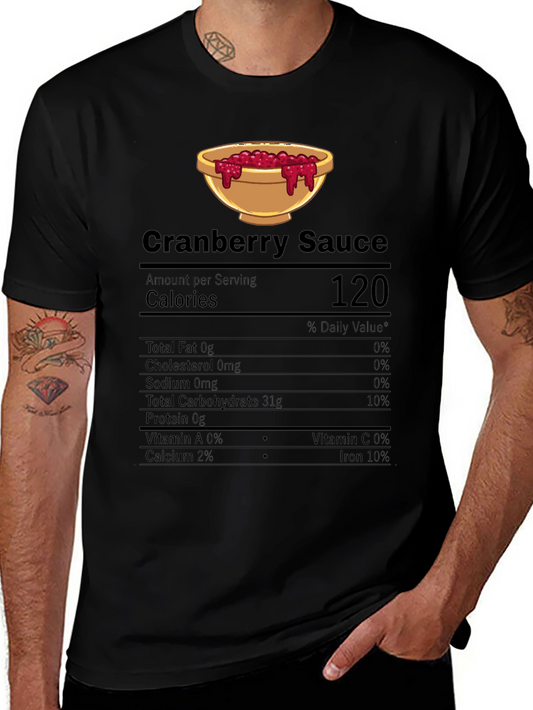 Cranberry Sauce Nutrition Facts T-Shirt
