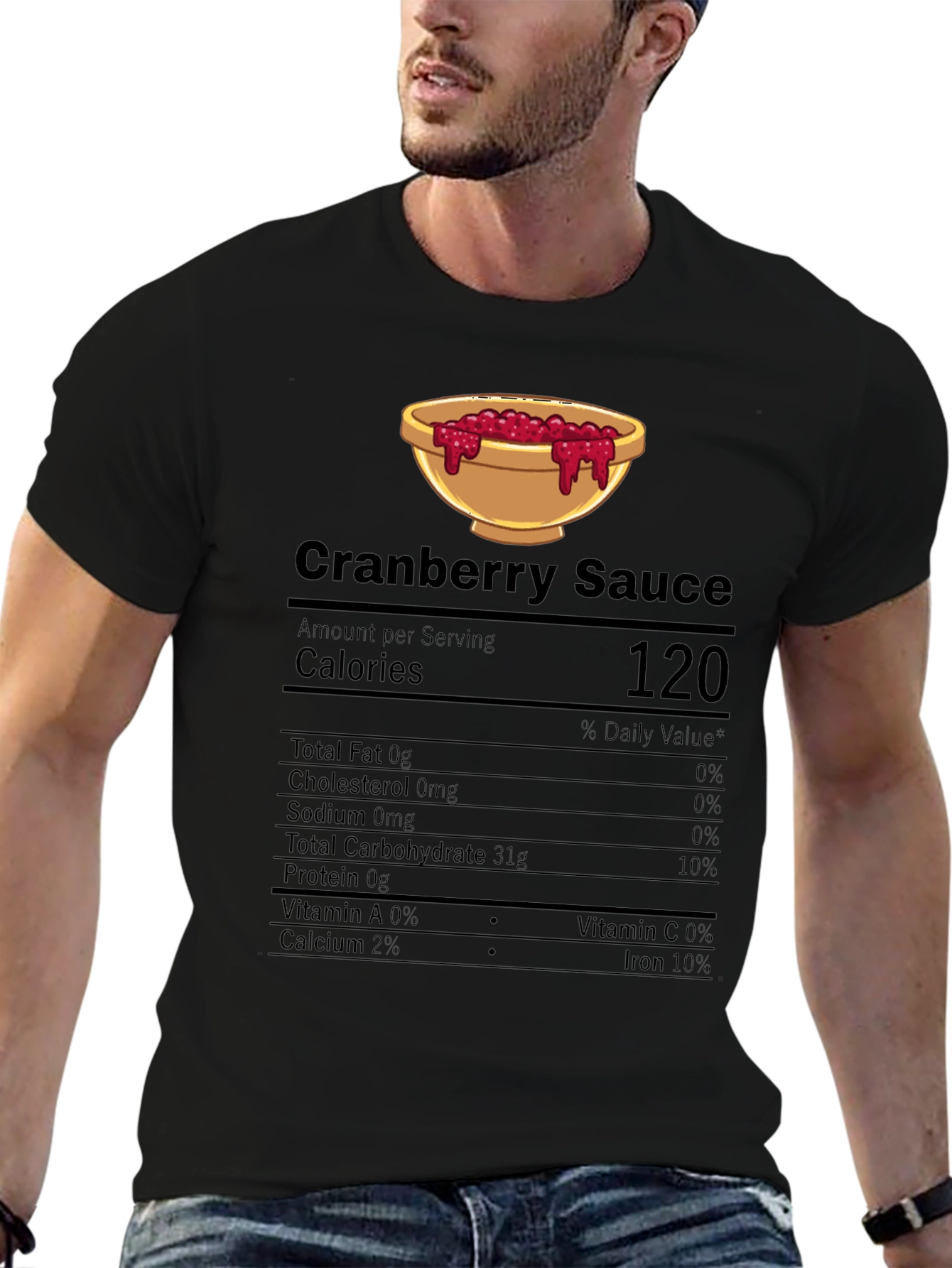 Cranberry Sauce Nutrition Facts T-Shirt