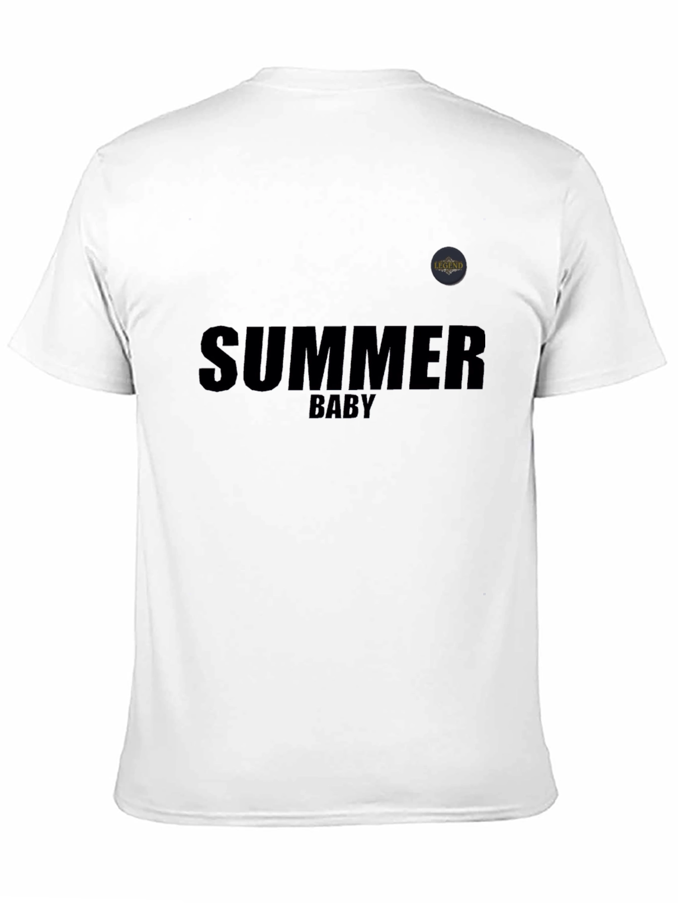 Summer Baby Graphic Tee - Black Cotton T-Shirt