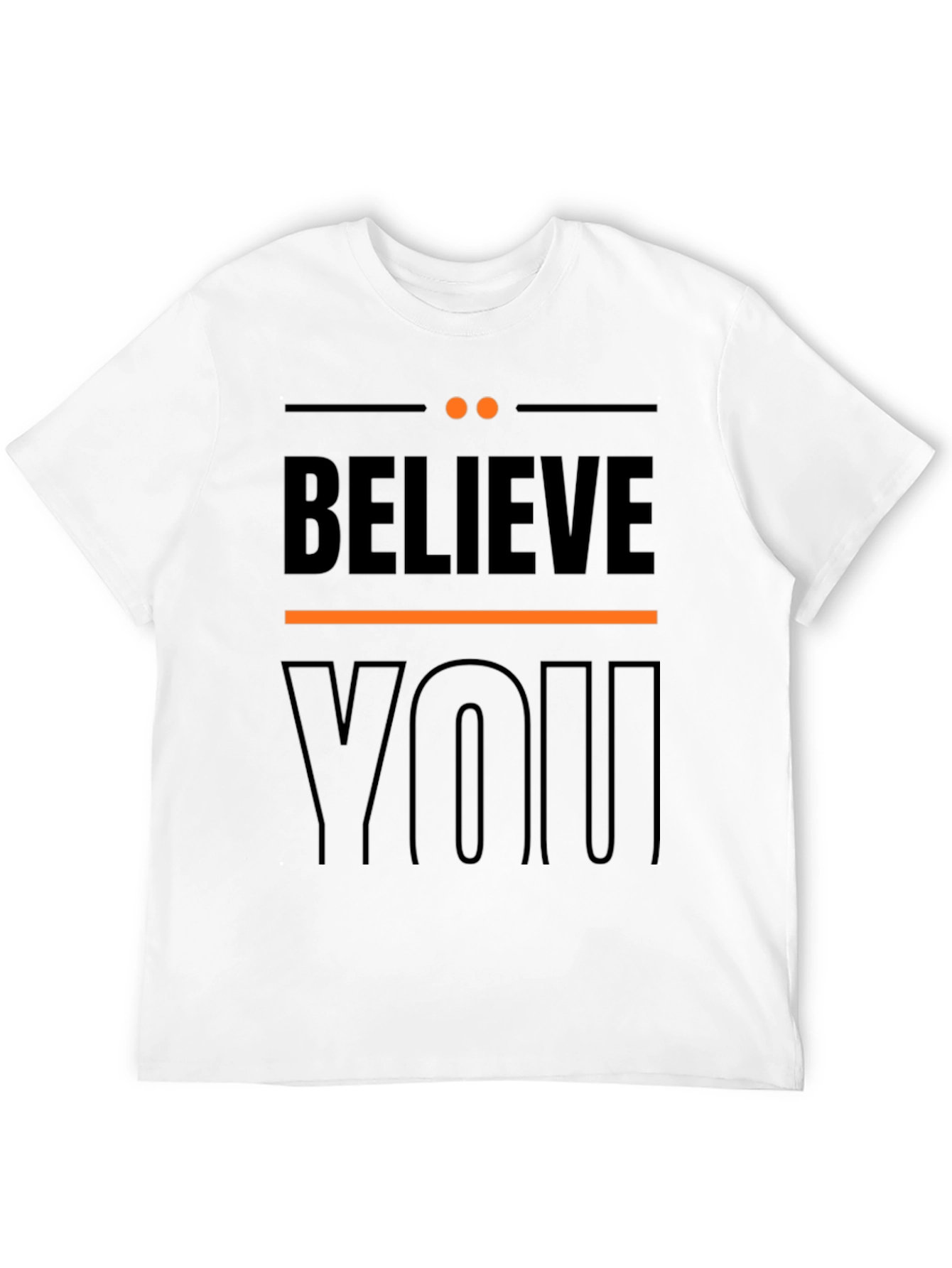 Believe In YOU Graphic Tee - Stylish Black T-Shirt