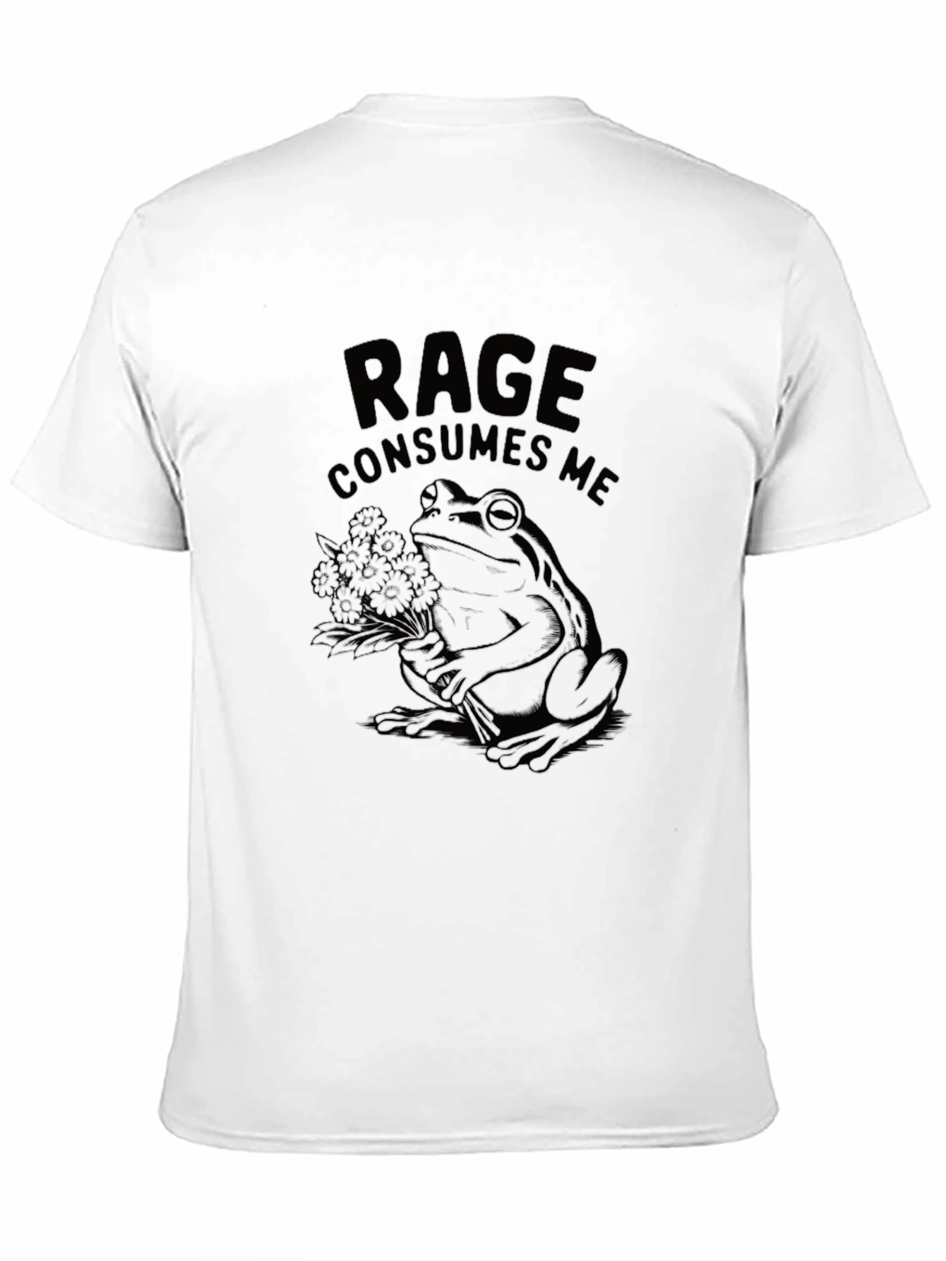 Rage Consumes Me Frog Graphic T-Shirt - Black