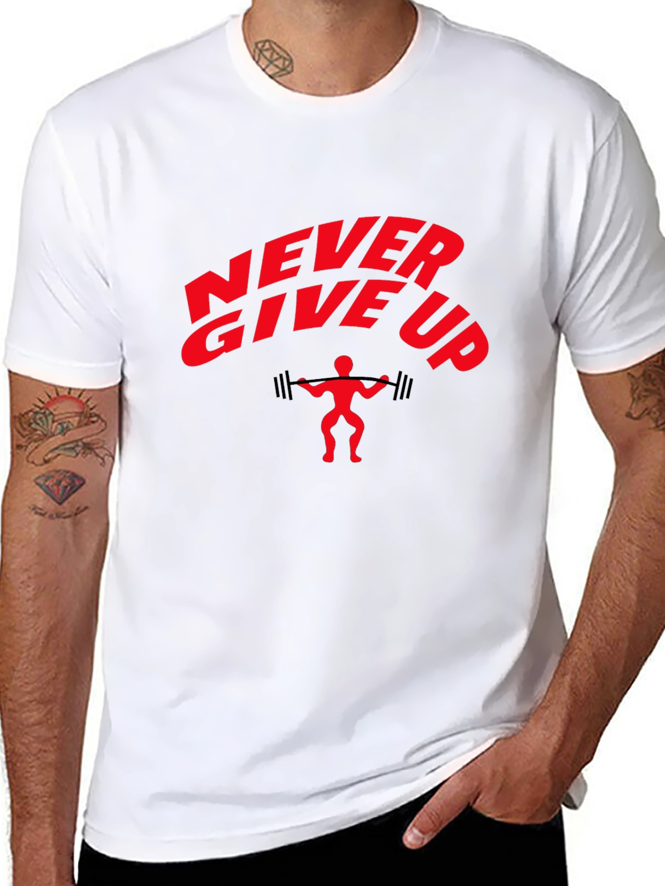 Never Give Up Graphic T-Shirt