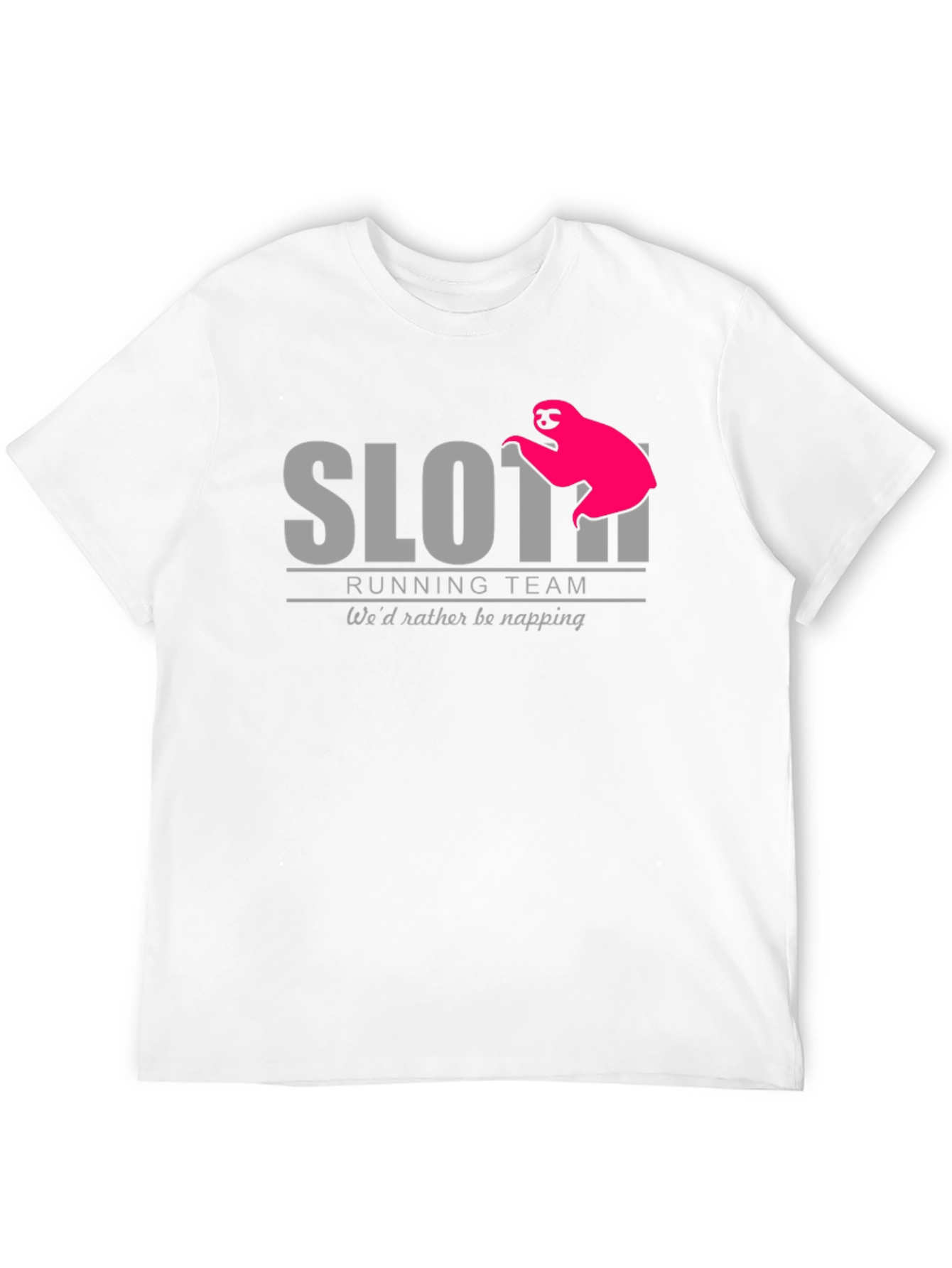 Sloth Running Team T-Shirt - Wed Rather Be Napping
