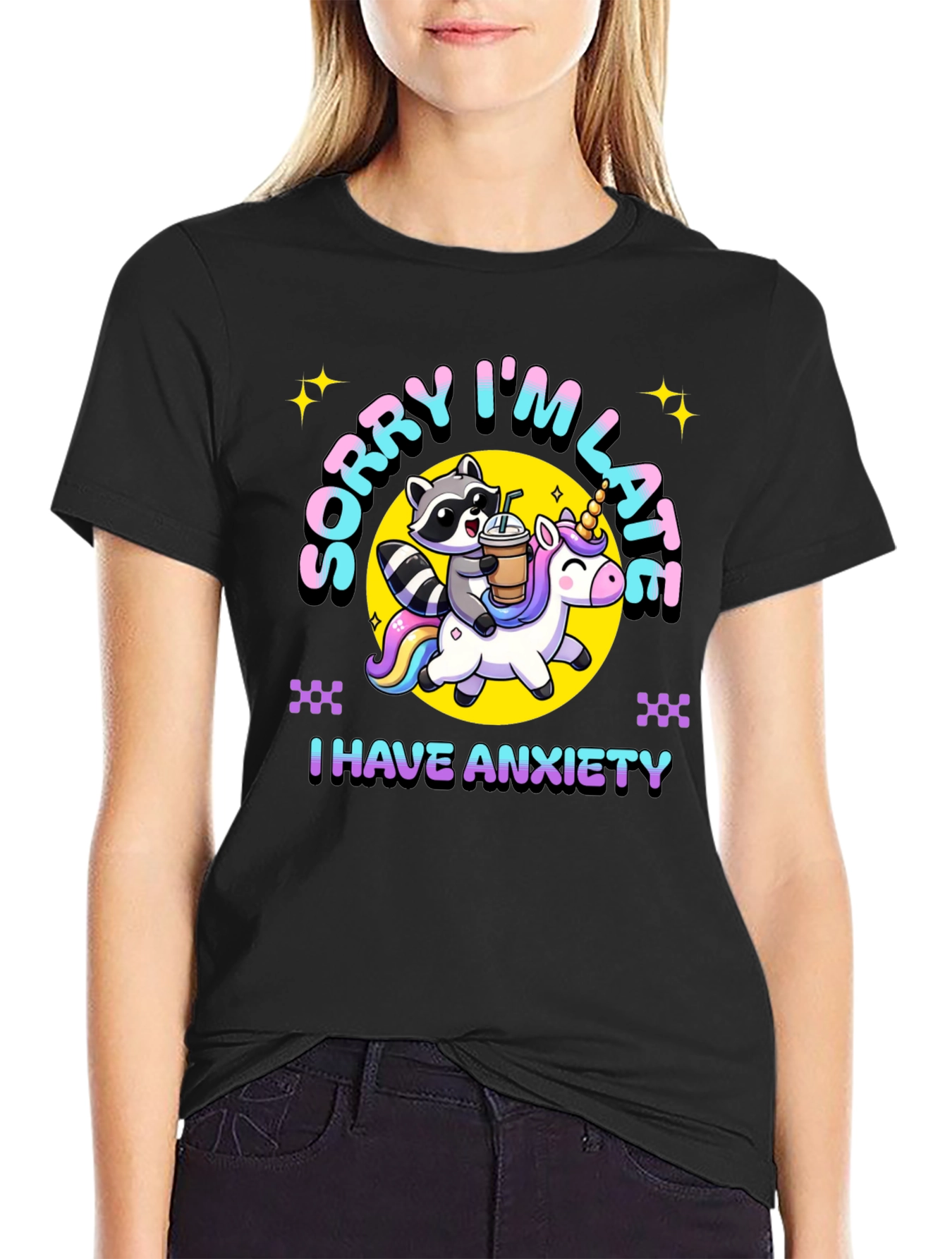 Sorry Im Late Anxiety T-Shirt