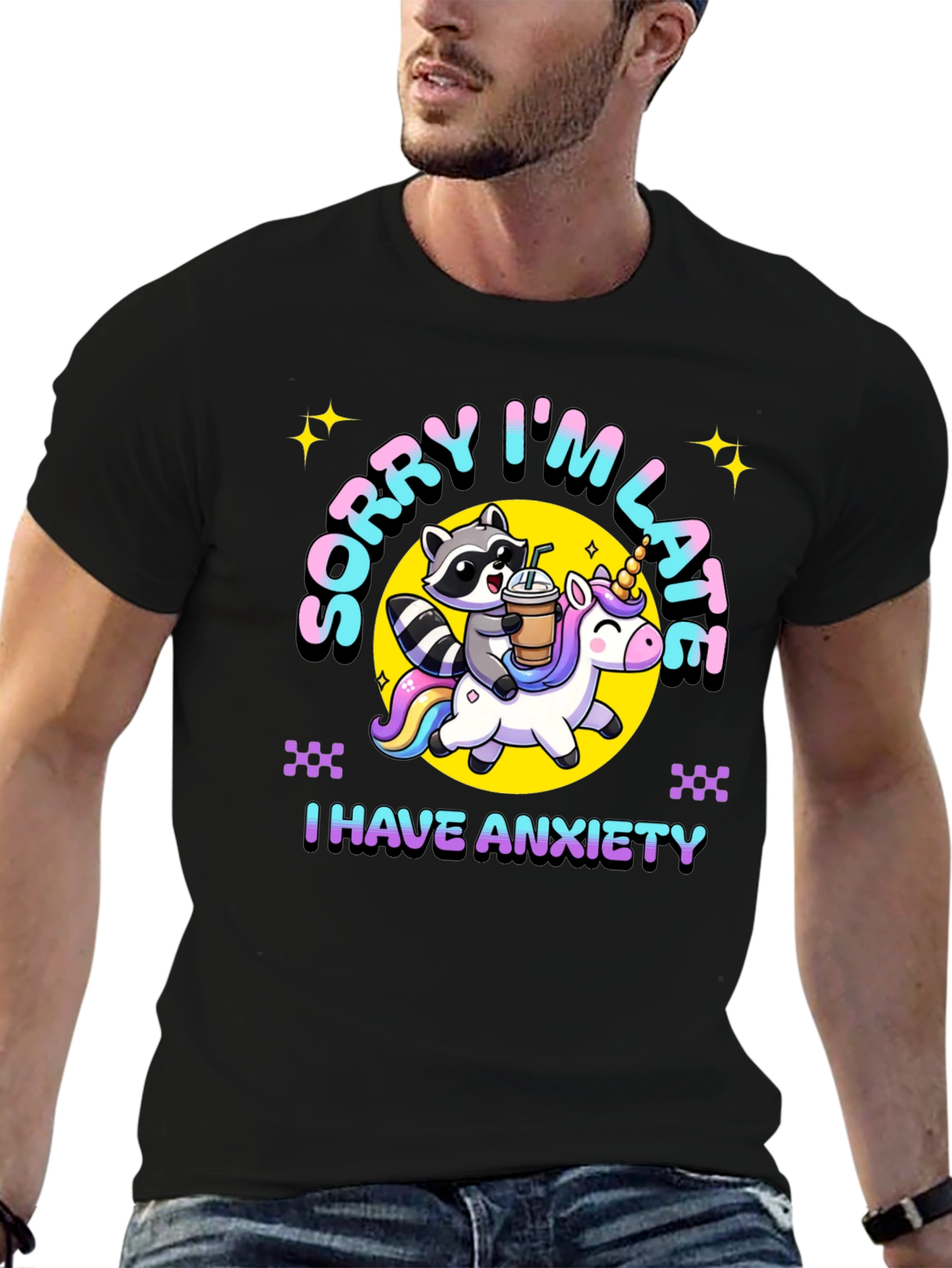 Sorry Im Late Anxiety T-Shirt