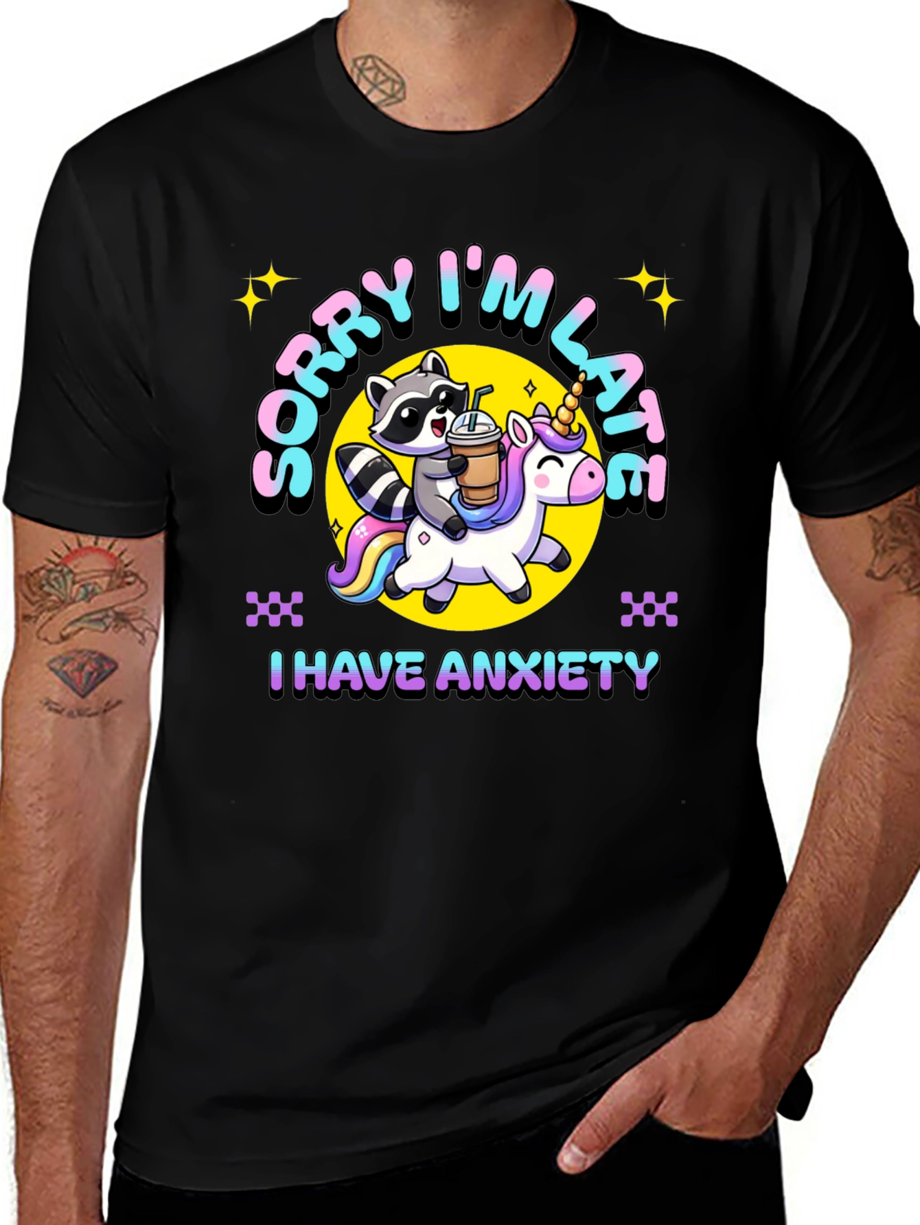 Sorry Im Late Anxiety T-Shirt
