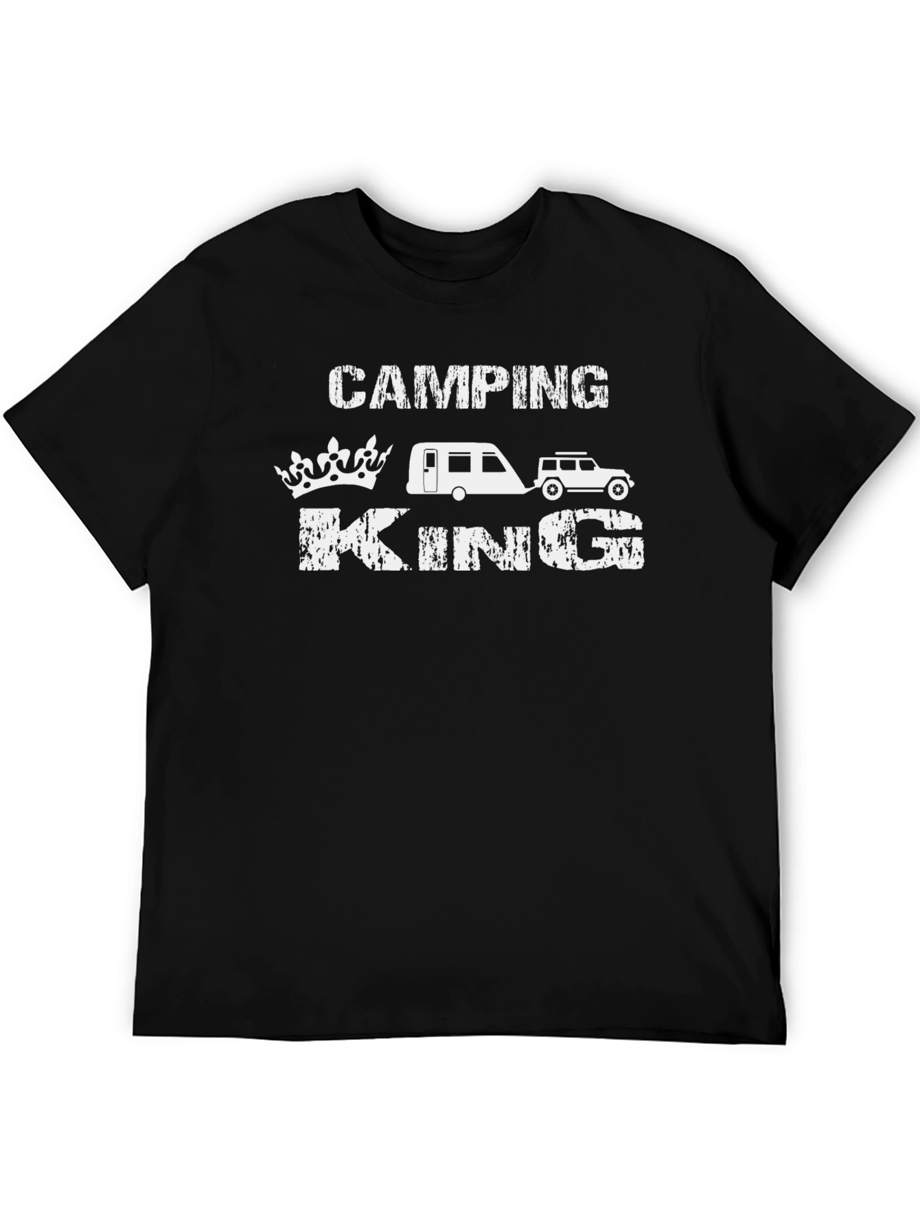 Camping King Black T-Shirt