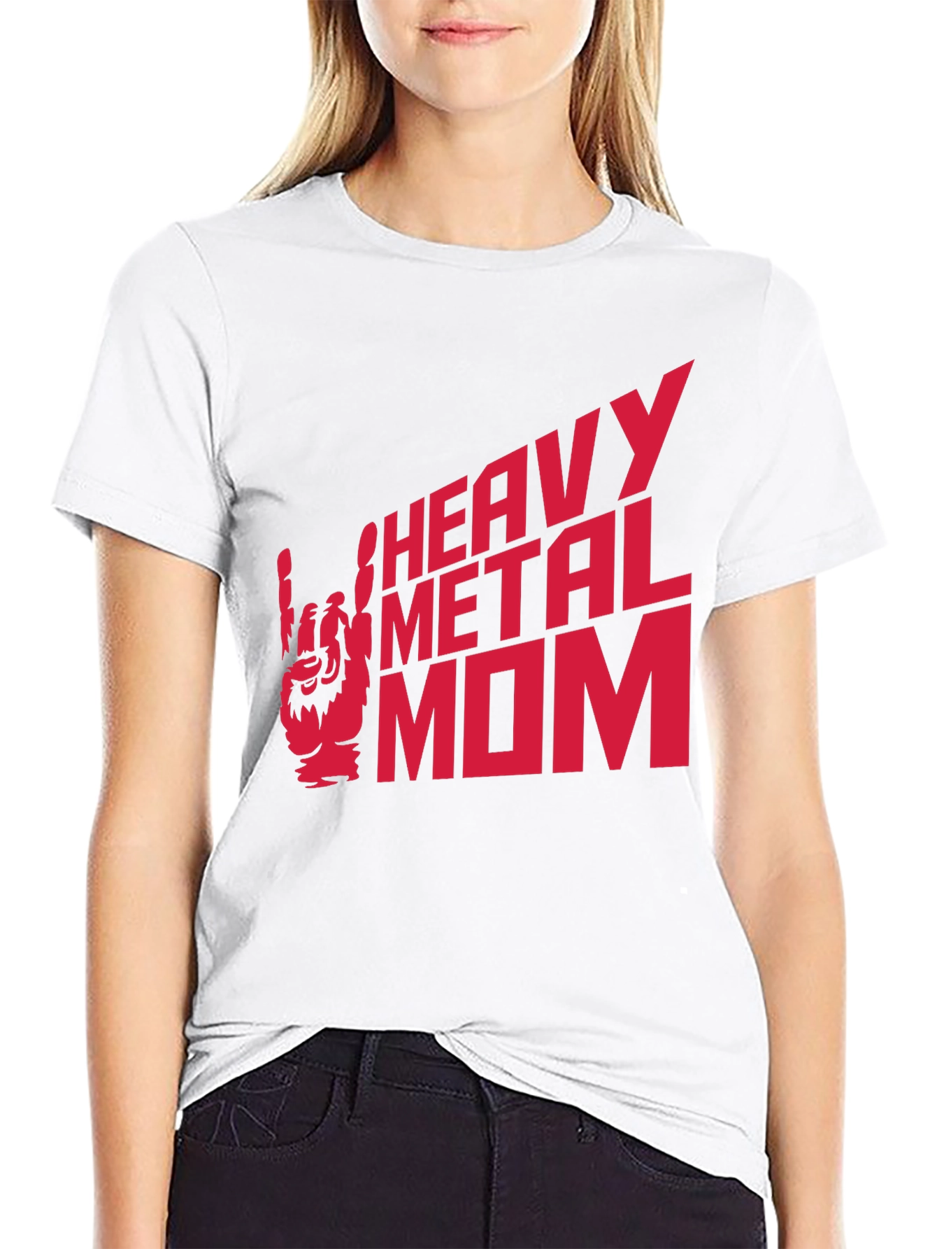 Heavy Metal Mom Black Graphic Tee