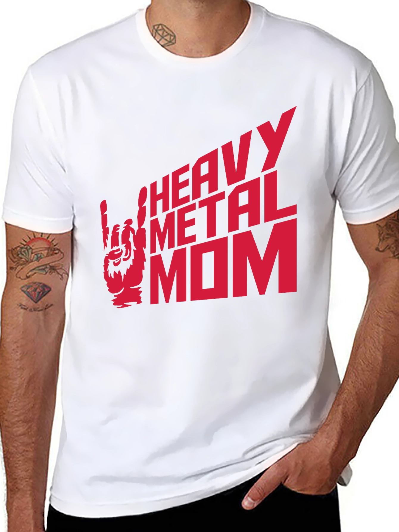 Heavy Metal Mom Black Graphic Tee