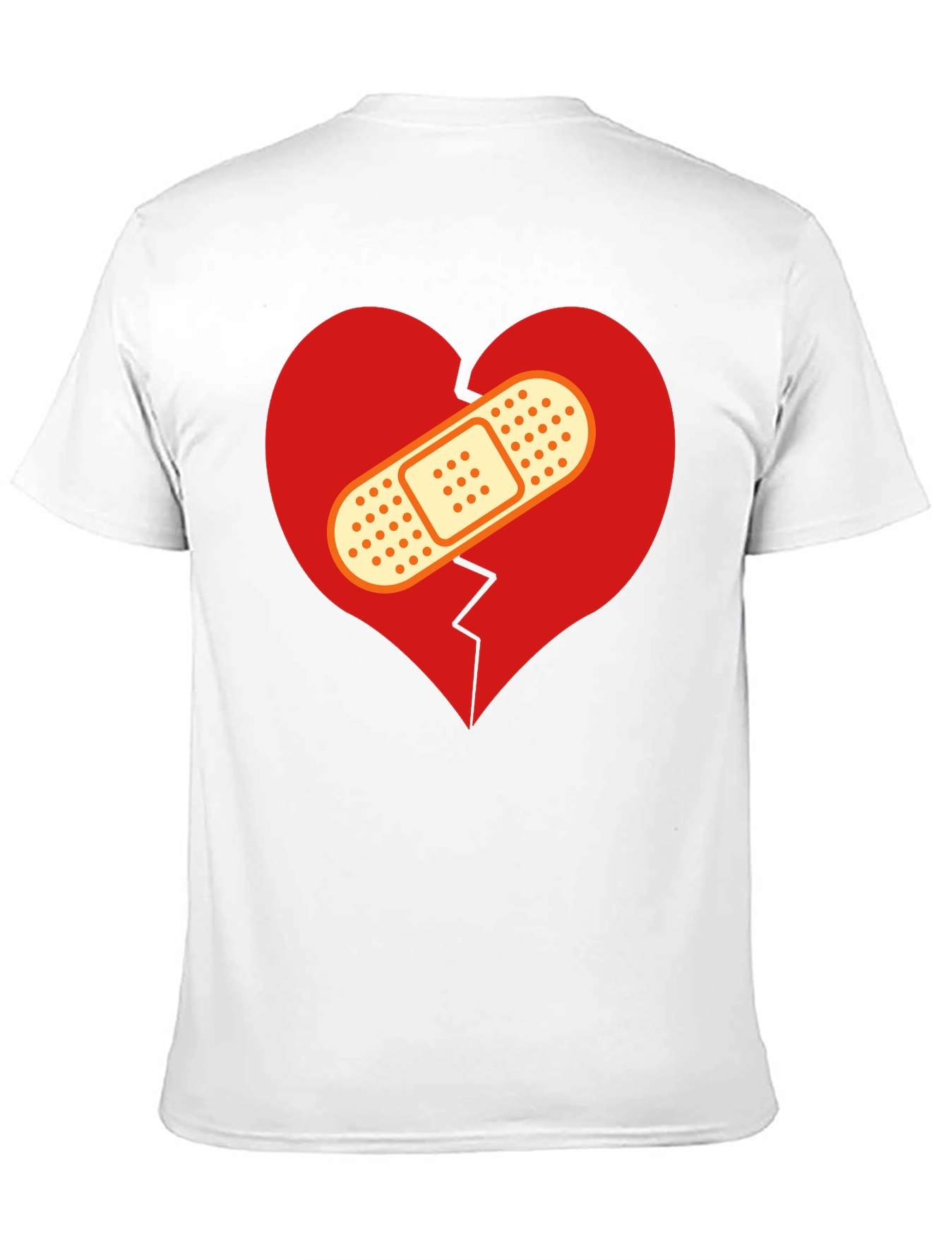Mended Heart Graphic T-Shirt - Black Crew Neck Tee