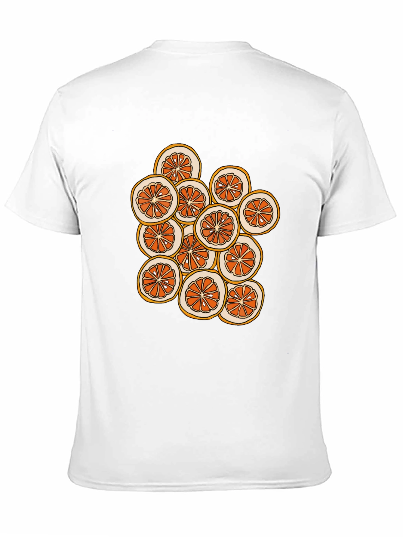 Citrus Slice Graphic Tee - Stylish Black T-Shirt