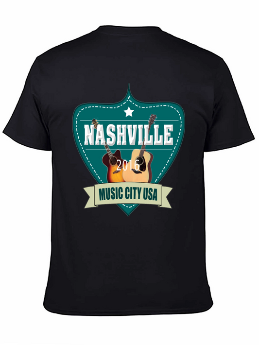 Nashville Music City USA Guitar T-Shirt