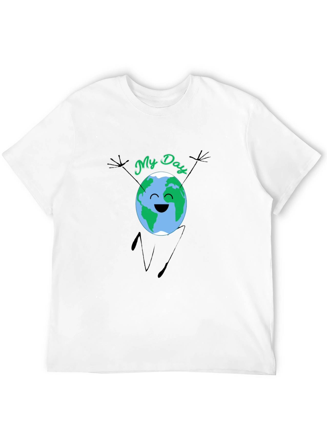 Earth Day Graphic T-Shirt - Black