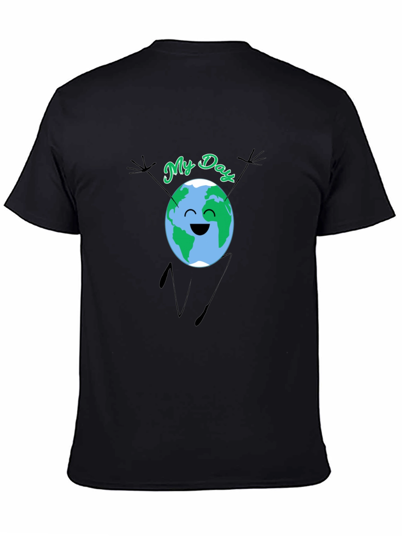Earth Day Graphic T-Shirt - Black