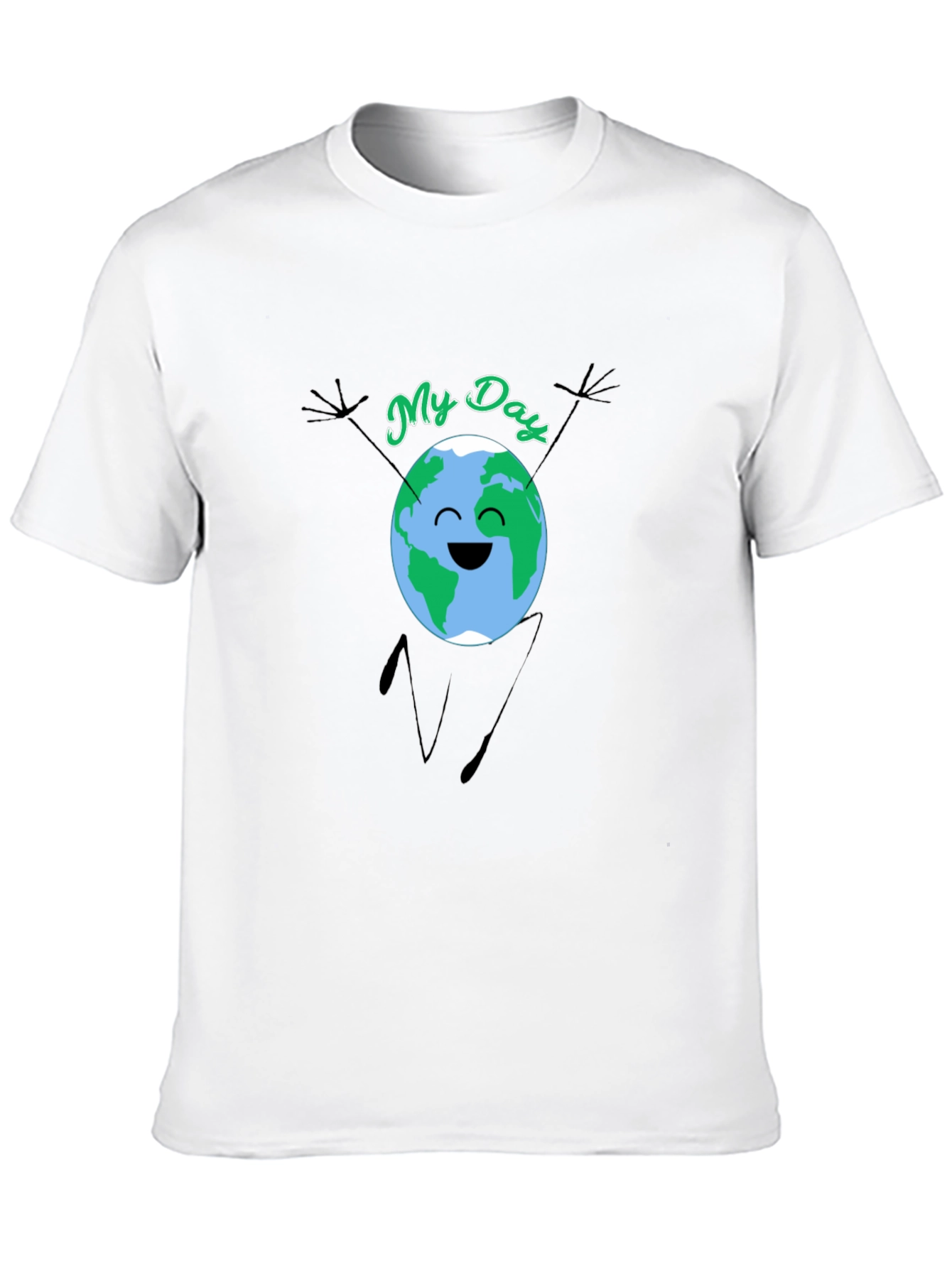 Earth Day Graphic T-Shirt - Black