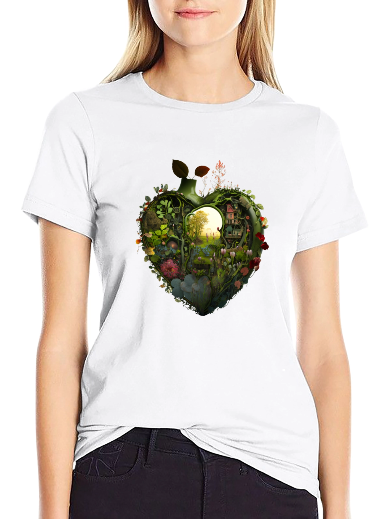 Heart Garden Print Tee