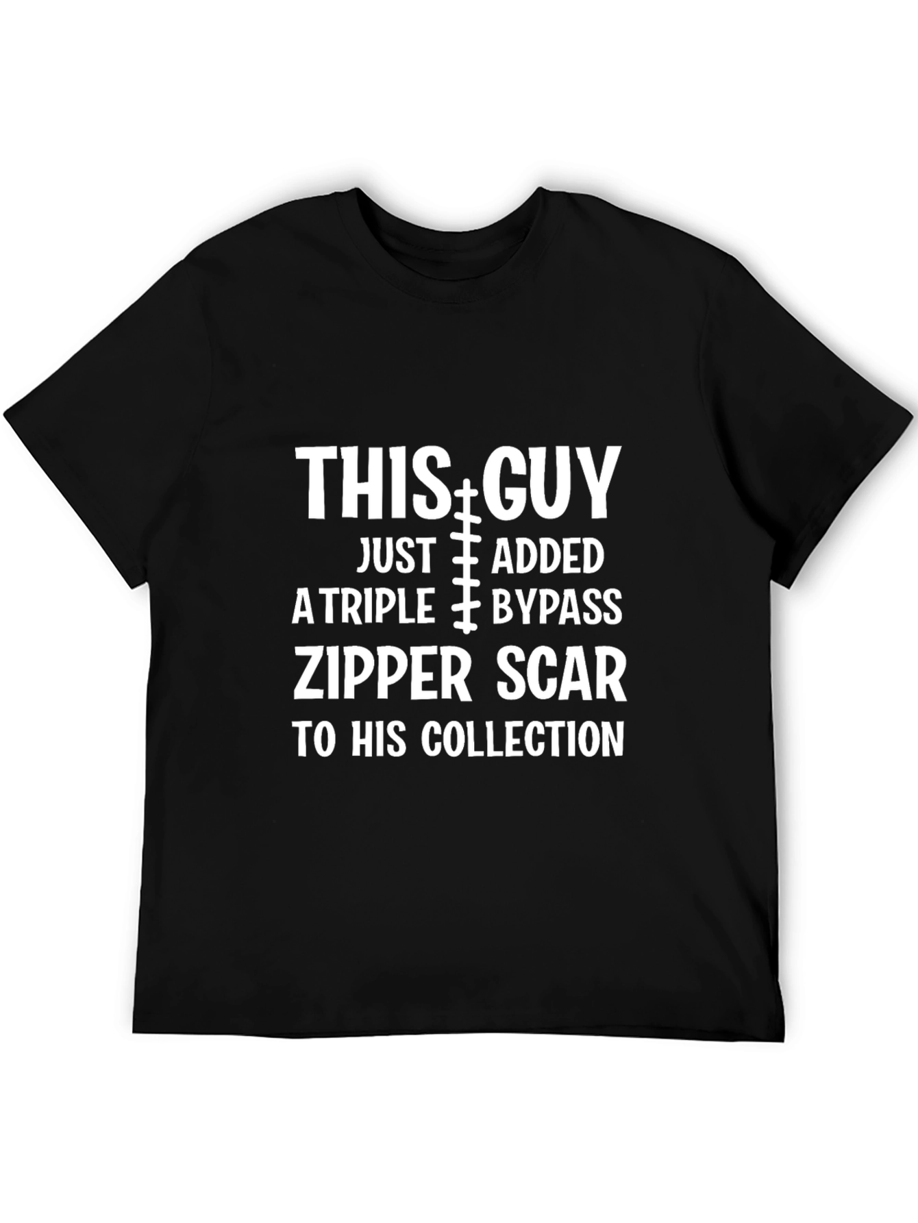 Triple Bypass Zipper Scar T-Shirt