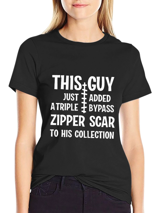 Triple Bypass Zipper Scar T-Shirt
