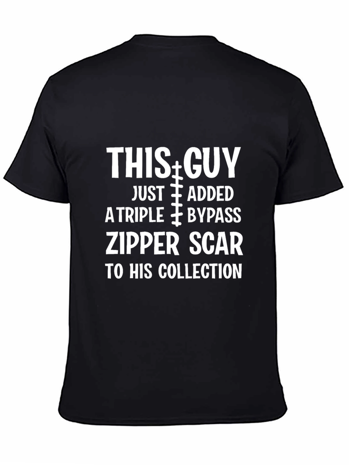 Triple Bypass Zipper Scar T-Shirt