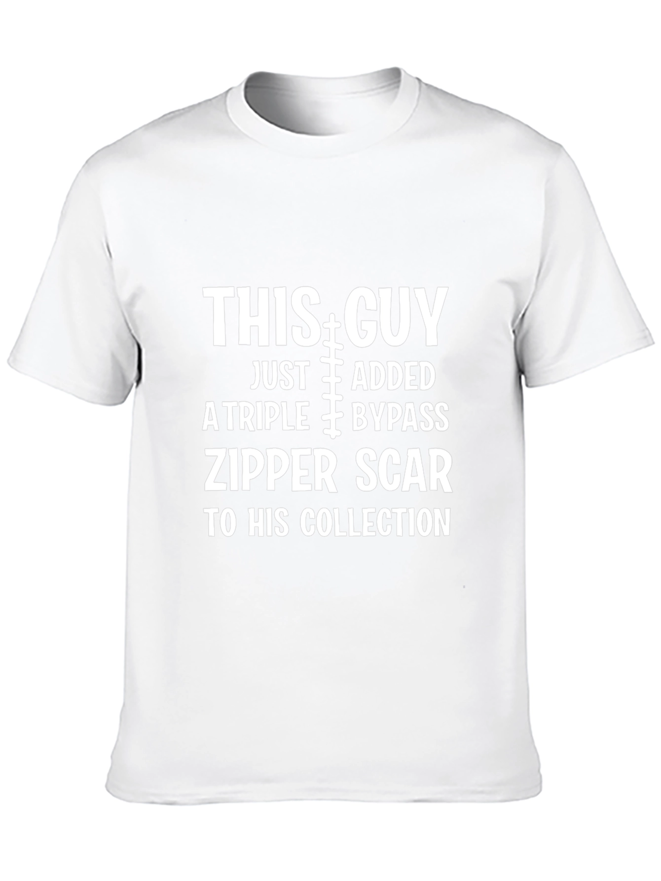 Triple Bypass Zipper Scar T-Shirt
