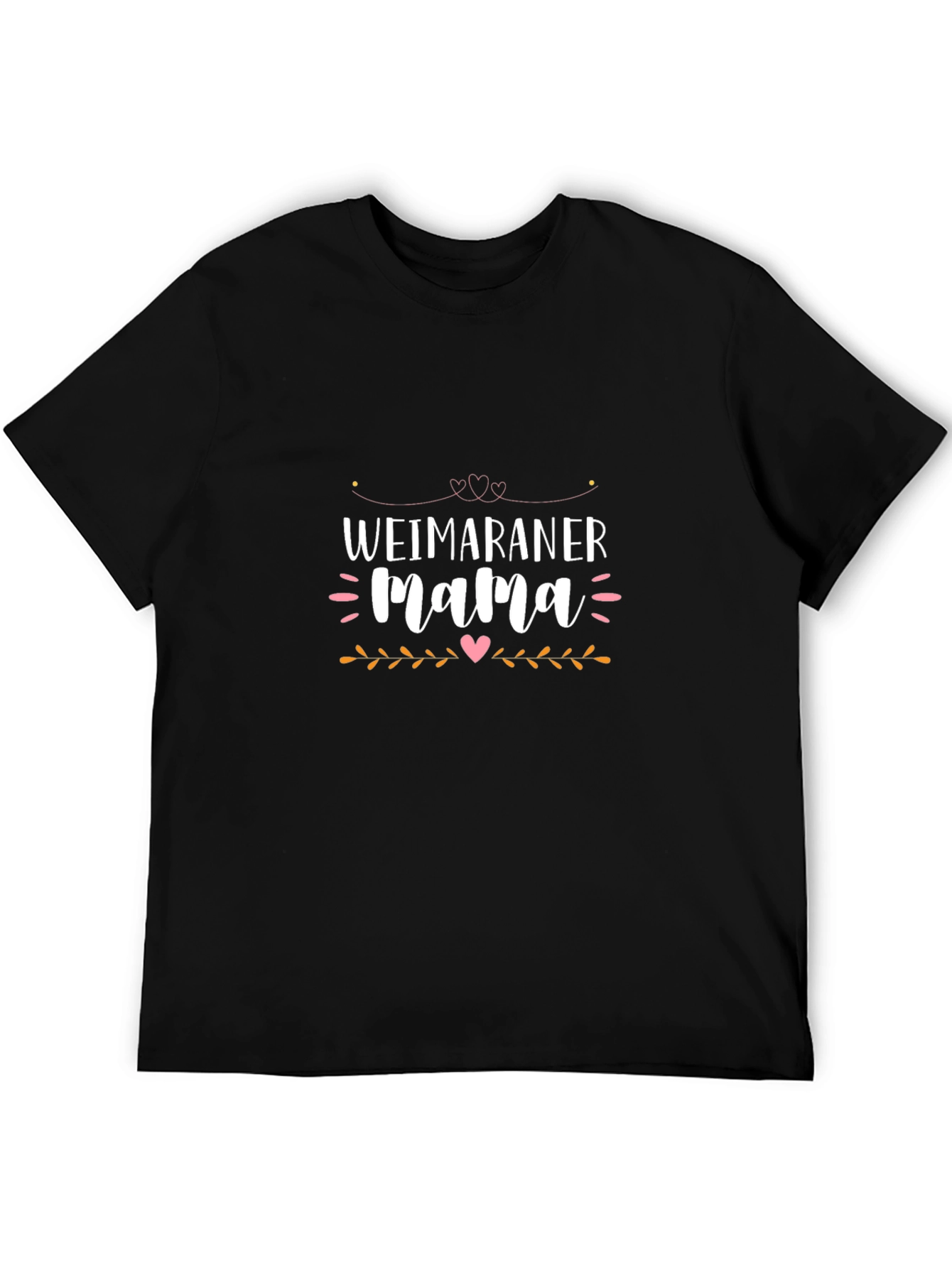 Weimaraner Mama Black T-Shirt