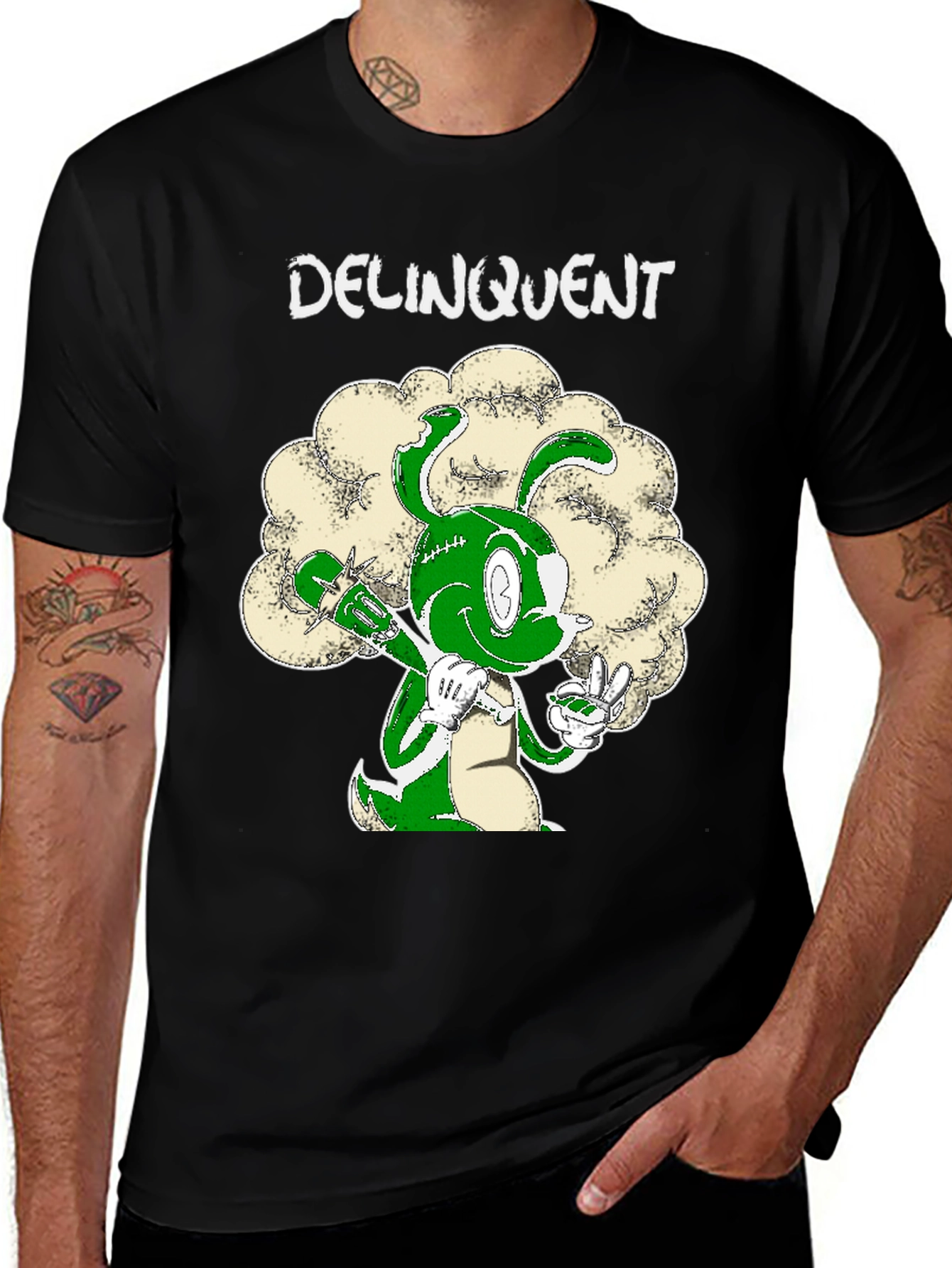 Delinquent Bunny T-Shirt - Graphic Tee