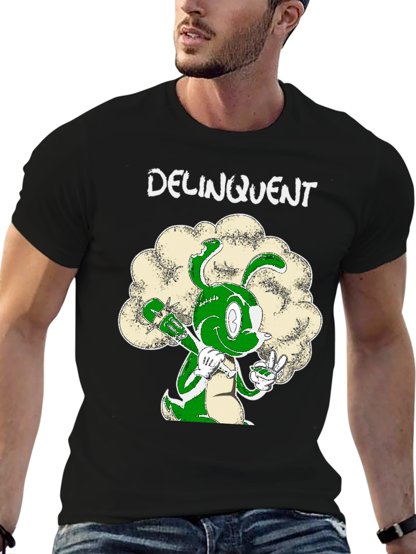 Delinquent Bunny T-Shirt - Graphic Tee