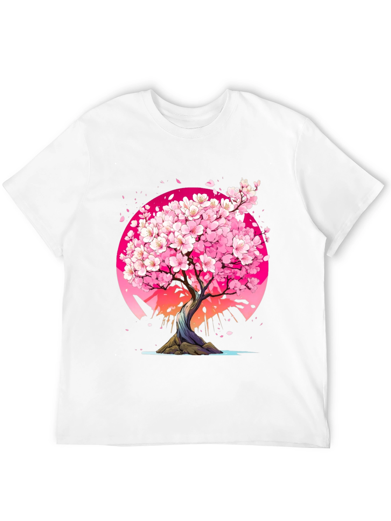 Cherry Blossom Tree Graphic Tee - Black