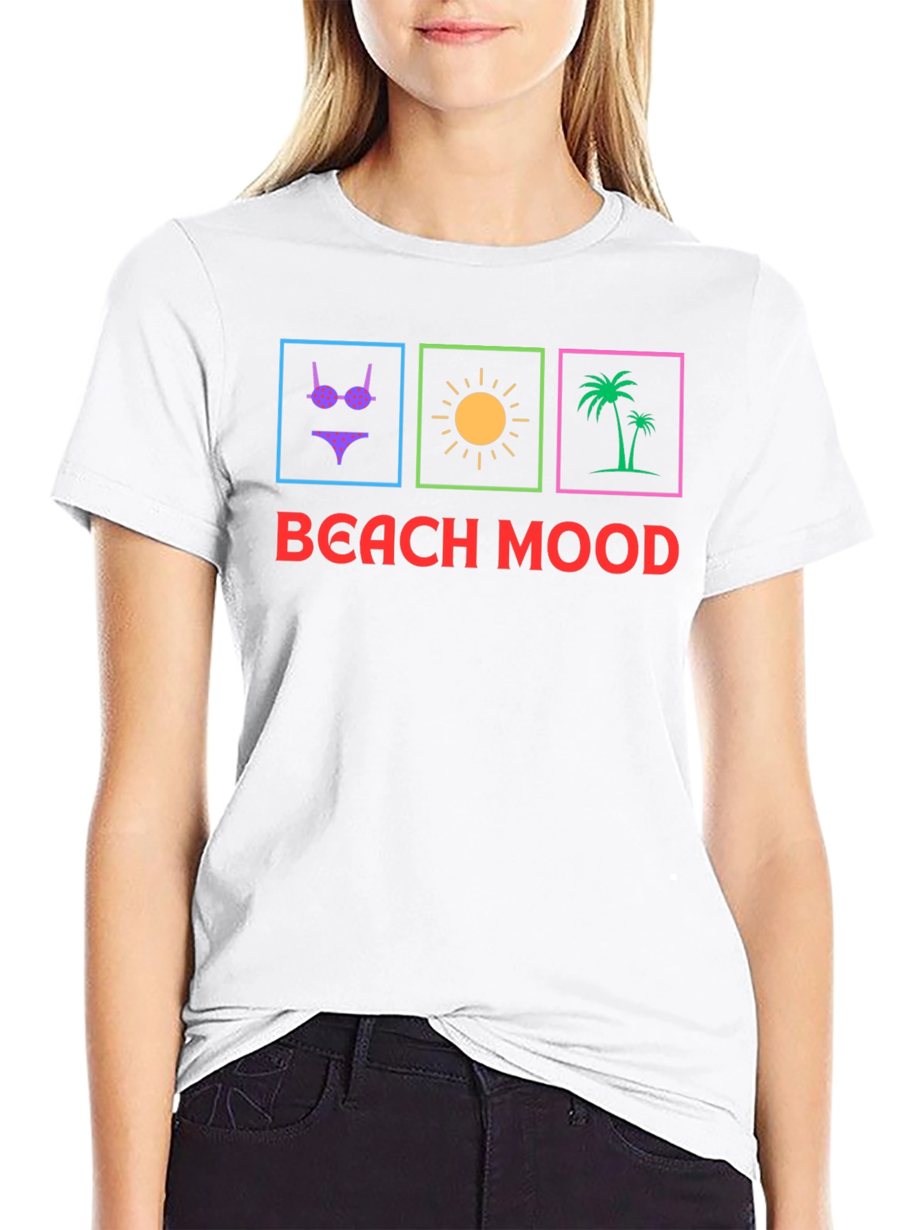 Beach Mood Graphic Tee - Summer Vibes T-Shirt