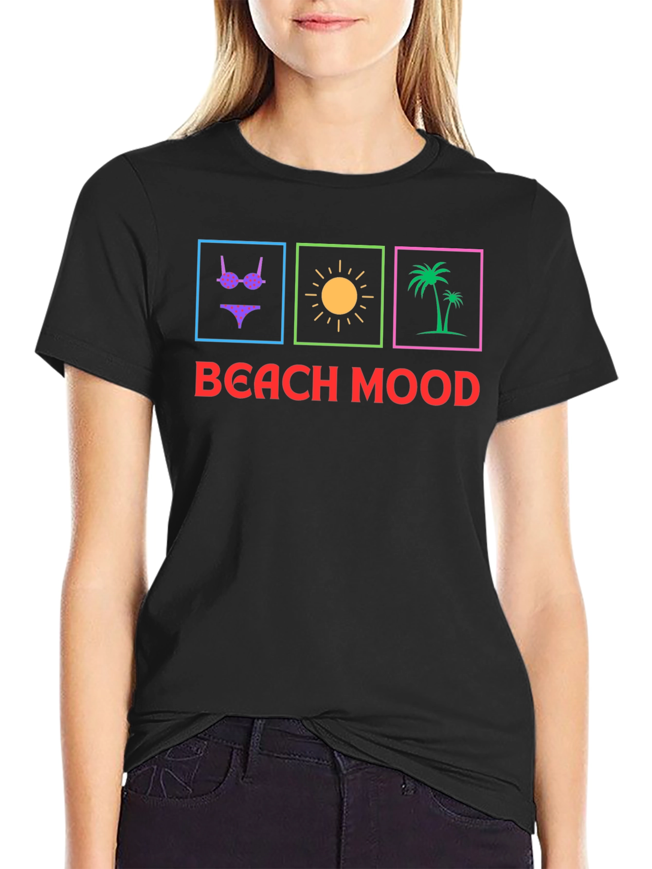 Beach Mood Graphic Tee - Summer Vibes T-Shirt