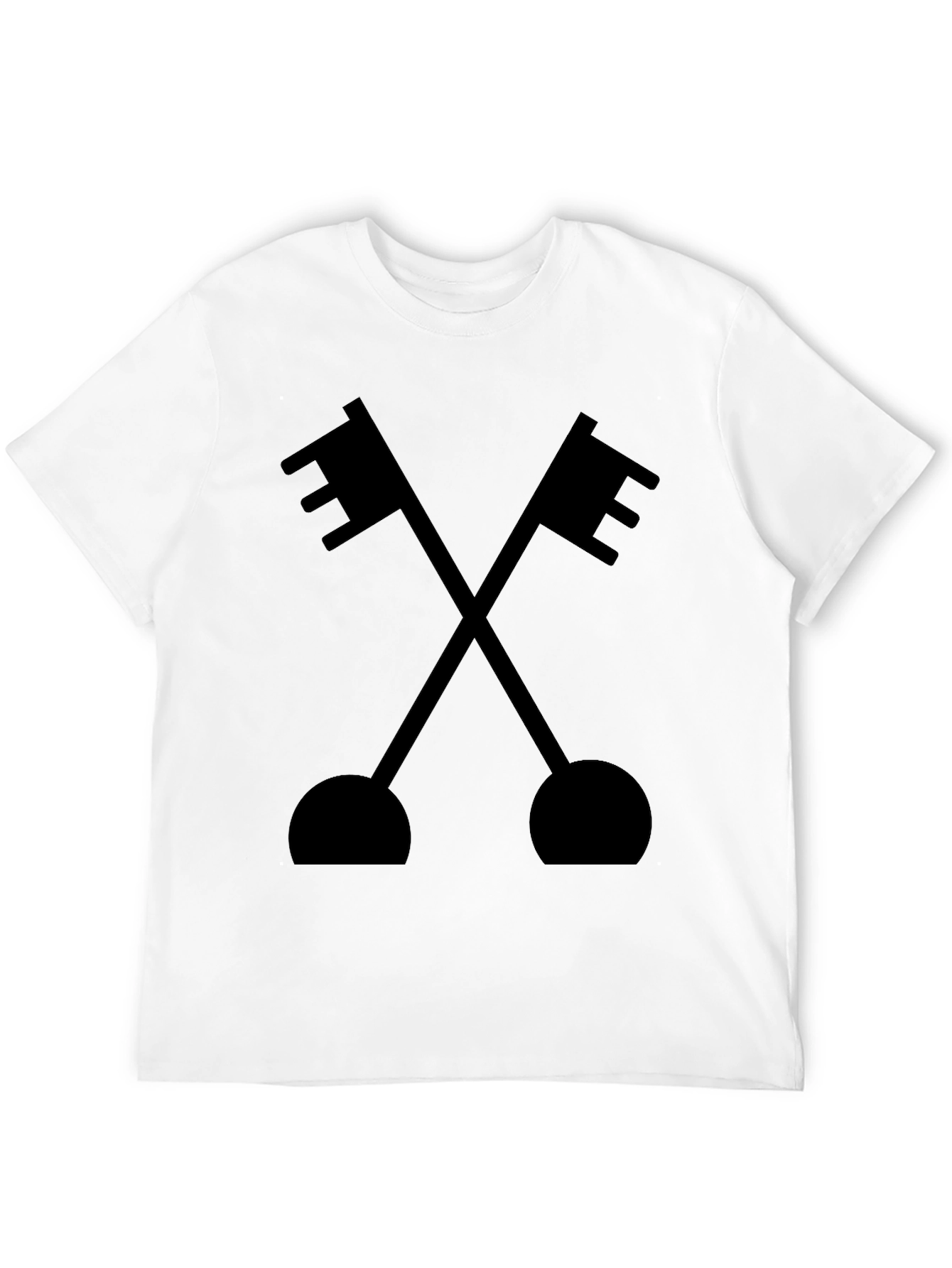 Crossed Keys Graphic Tee - Classic Black T-Shirt