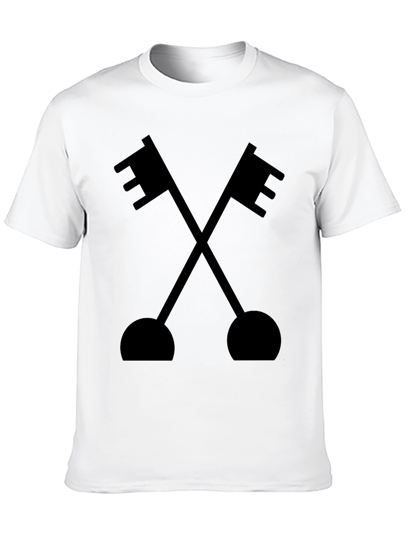 Crossed Keys Graphic Tee - Classic Black T-Shirt