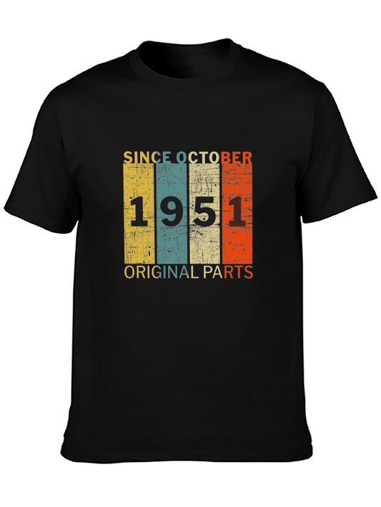 Vintage 1951 October Birthday T-Shirt