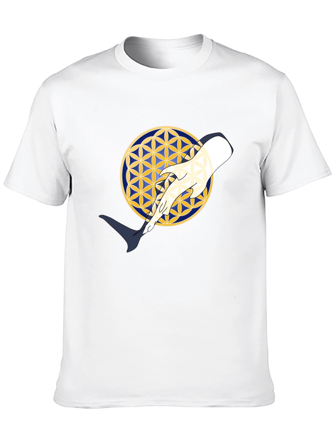 Geometric Hand Graphic Black T-Shirt