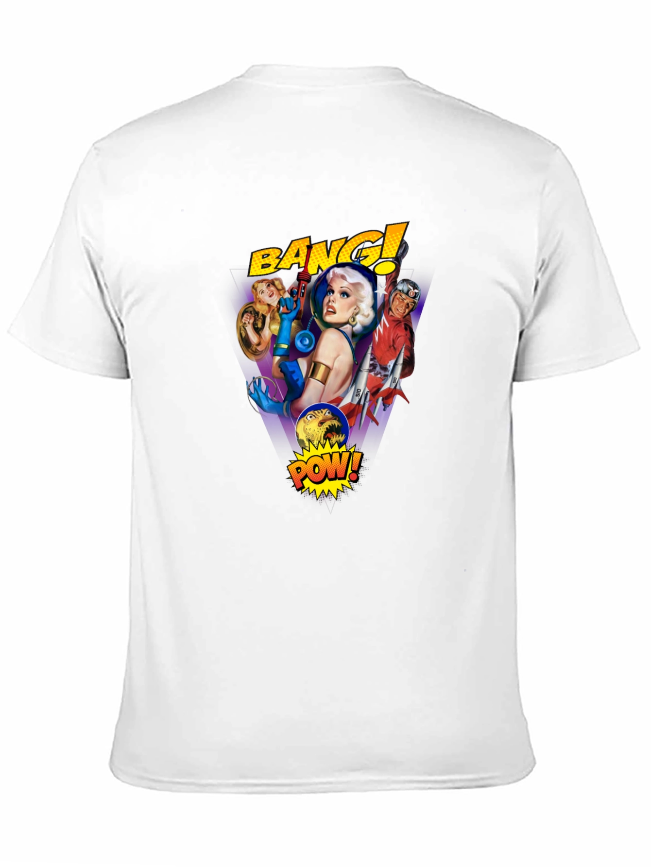 Retro Sci-Fi Comic T-Shirt - Bang! Pow!