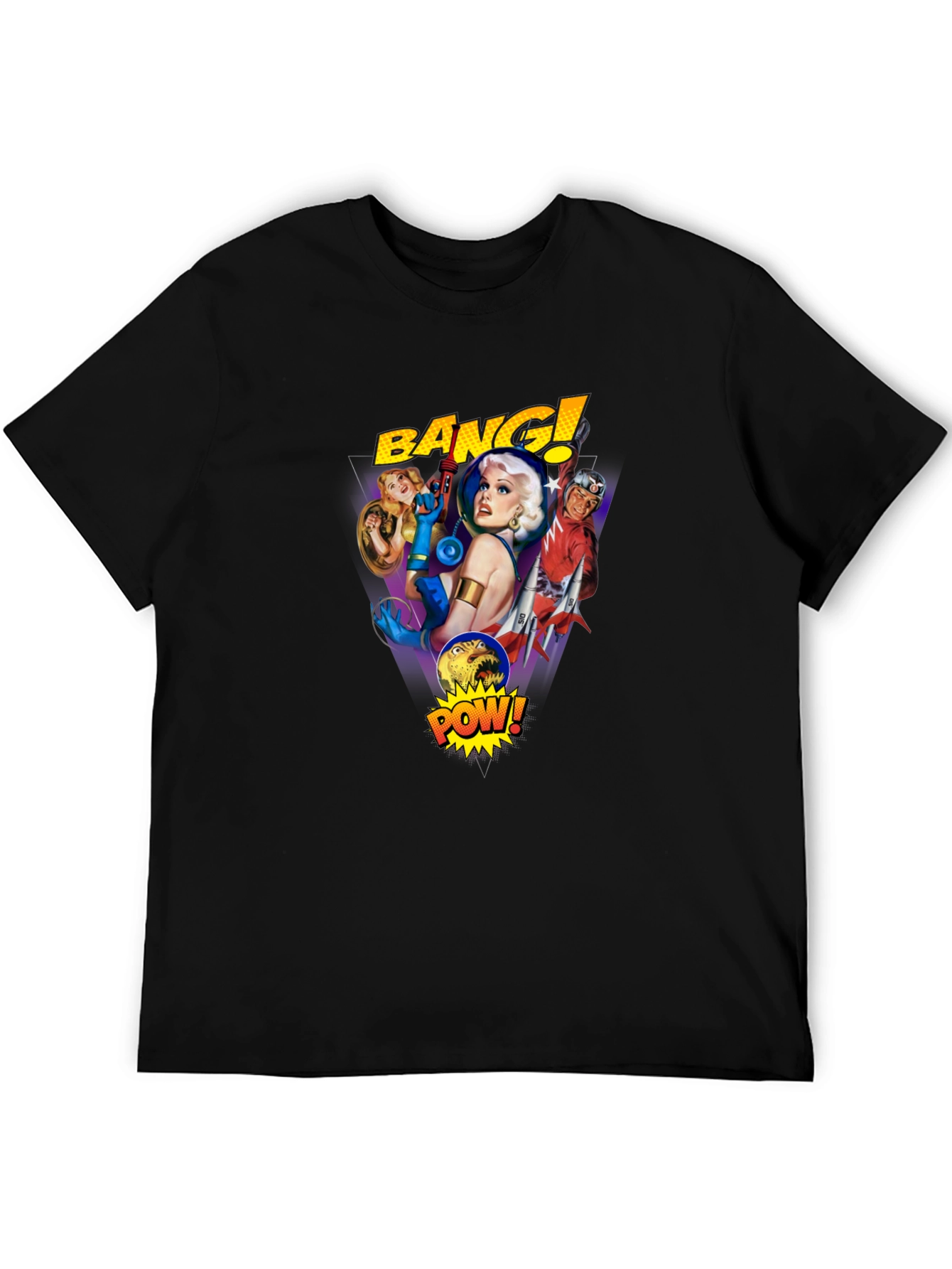 Retro Sci-Fi Comic T-Shirt - Bang! Pow!