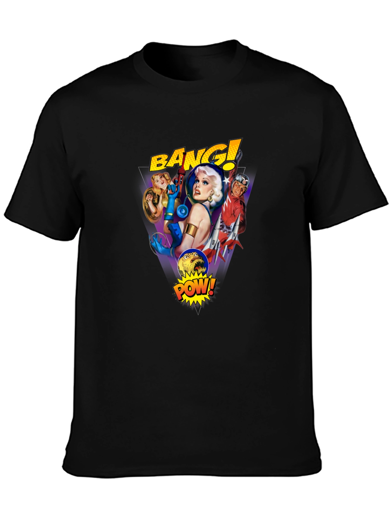 Retro Sci-Fi Comic T-Shirt - Bang! Pow!