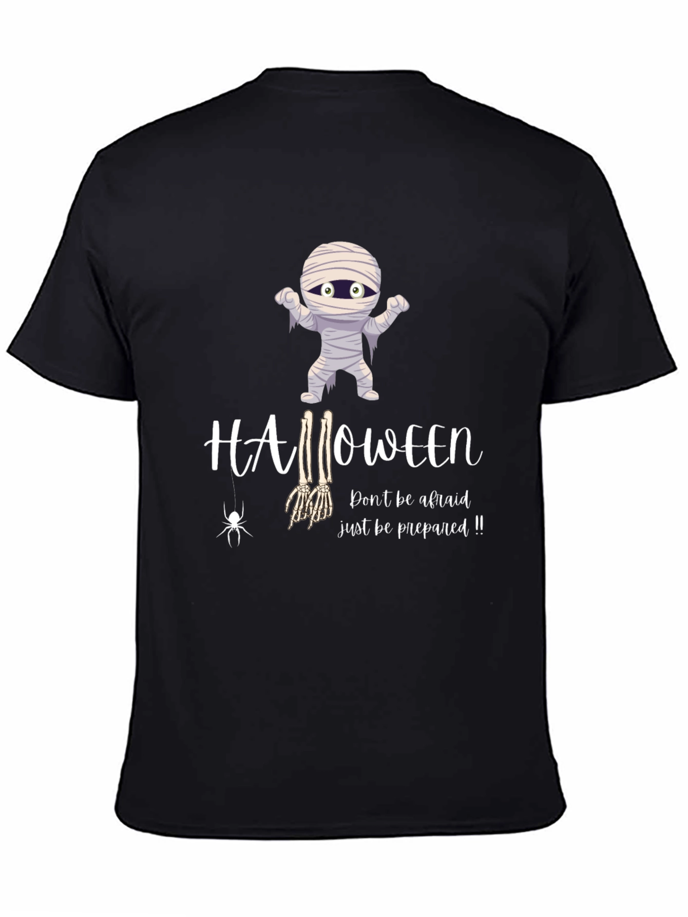 Halloween Mummy Graphic T-Shirt - Be Prepared!