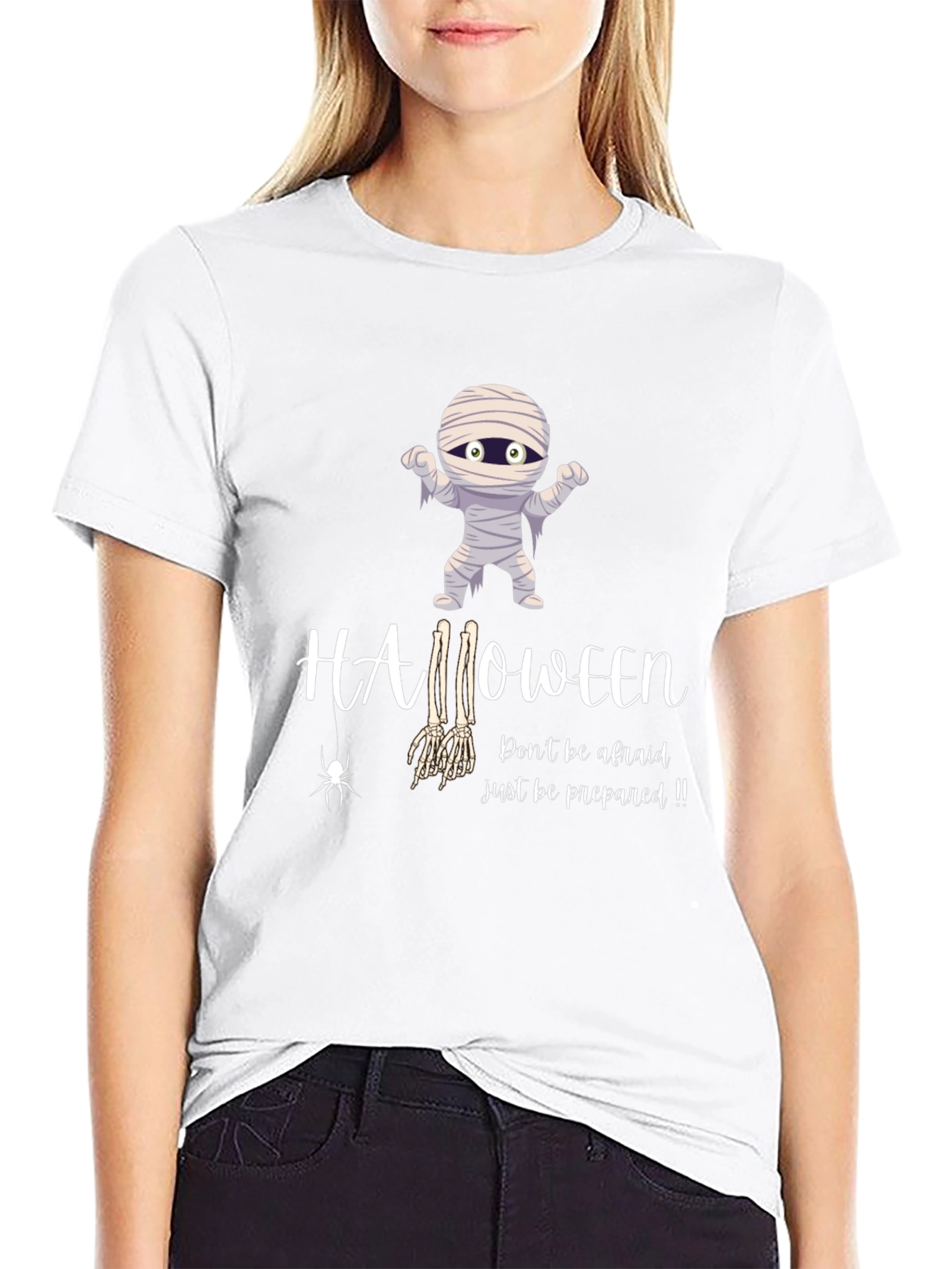 Halloween Mummy Graphic T-Shirt - Be Prepared!