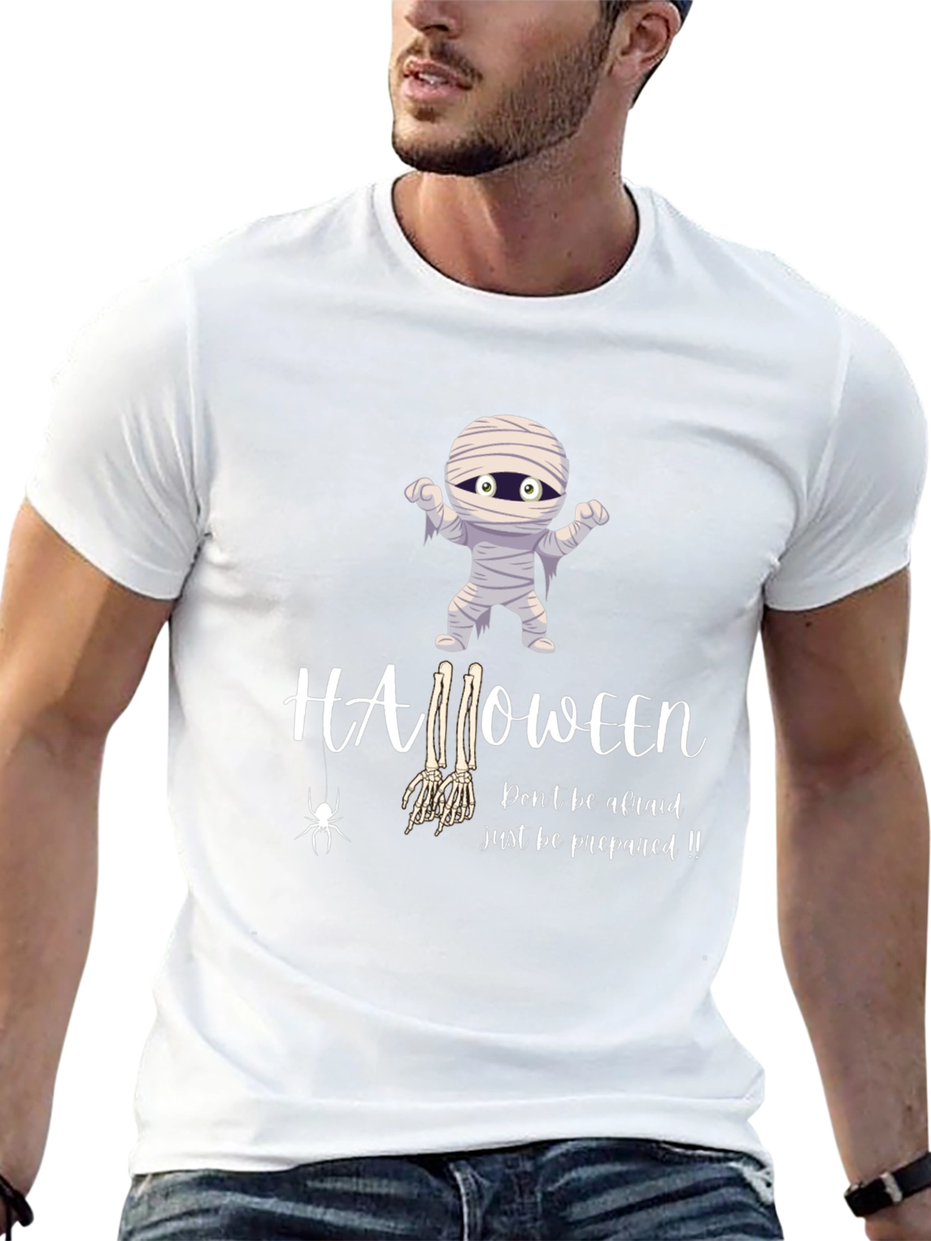 Halloween Mummy Graphic T-Shirt - Be Prepared!
