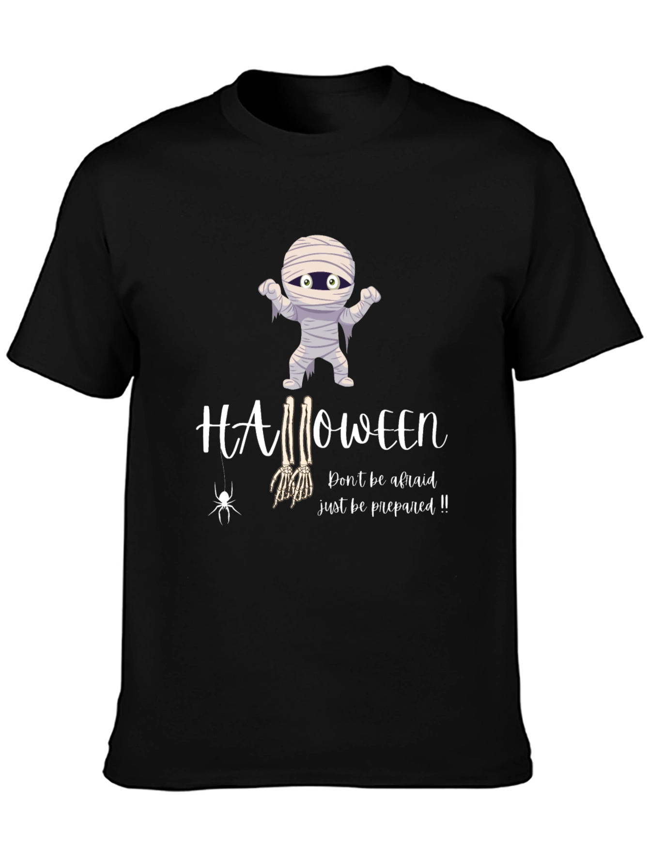 Halloween Mummy Graphic T-Shirt - Be Prepared!