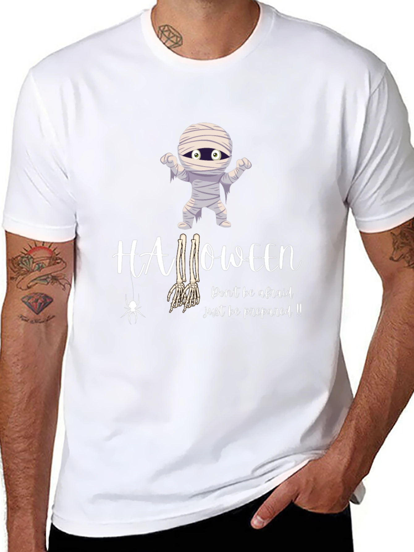 Halloween Mummy Graphic T-Shirt - Be Prepared!