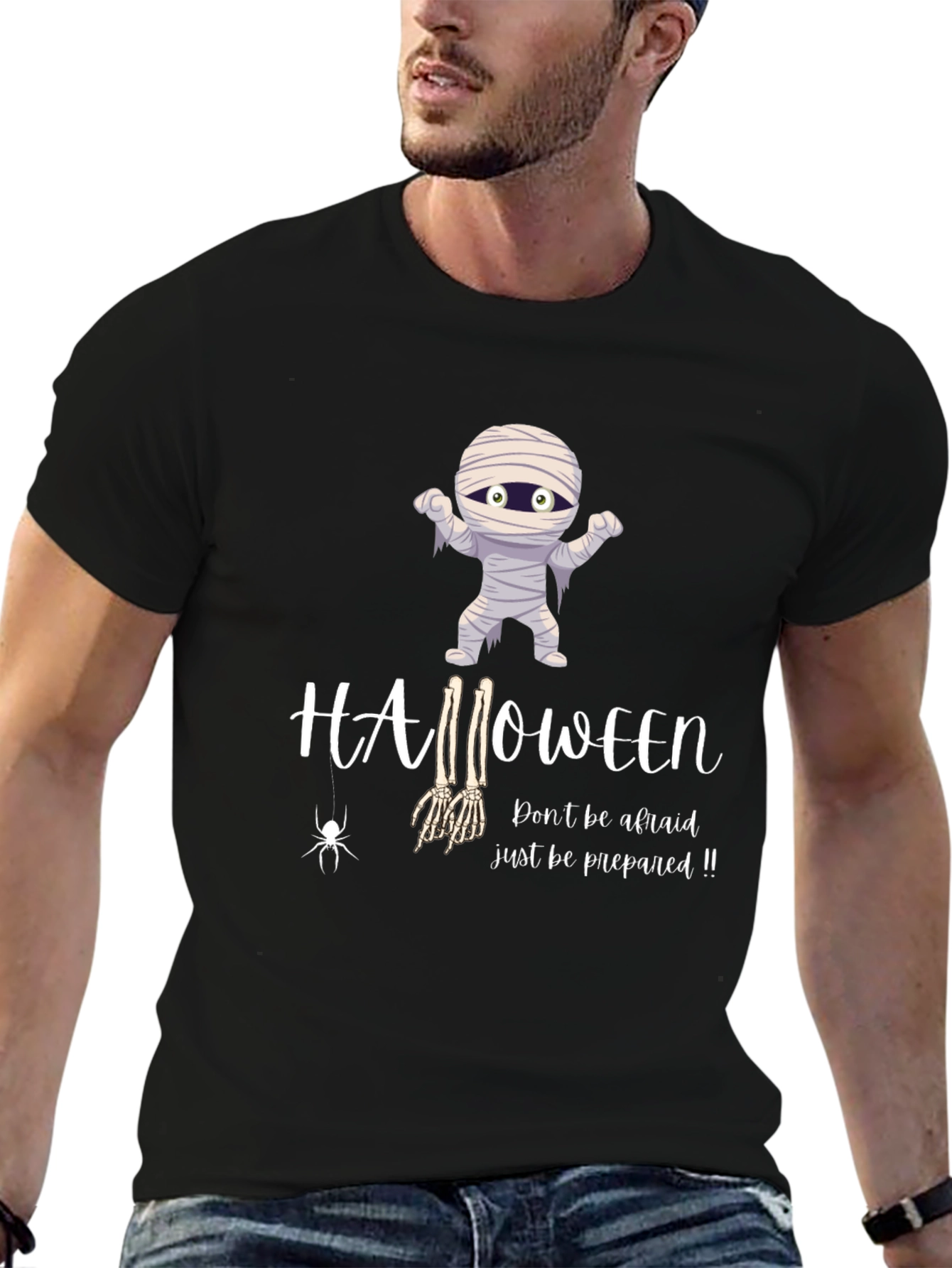 Halloween Mummy Graphic T-Shirt - Be Prepared!