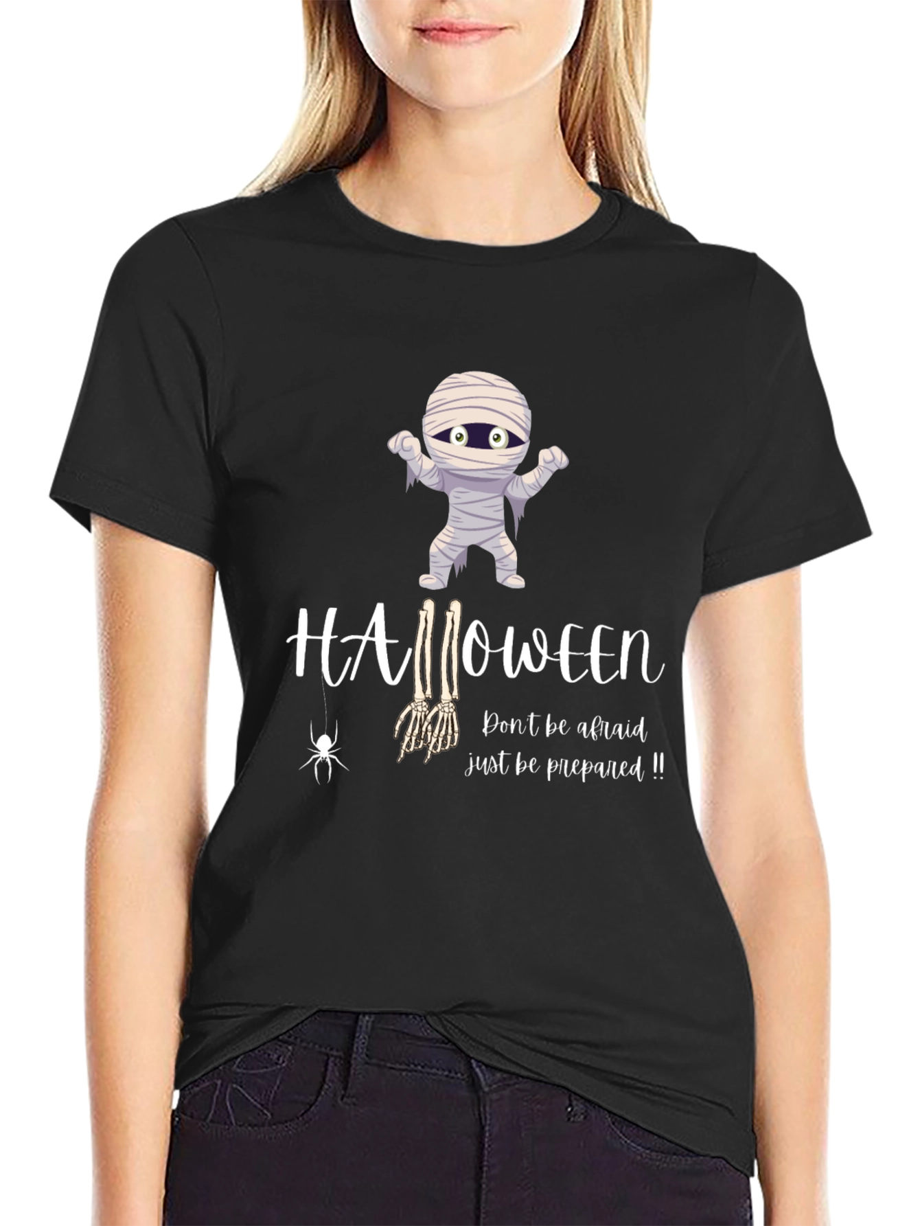 Halloween Mummy Graphic T-Shirt - Be Prepared!