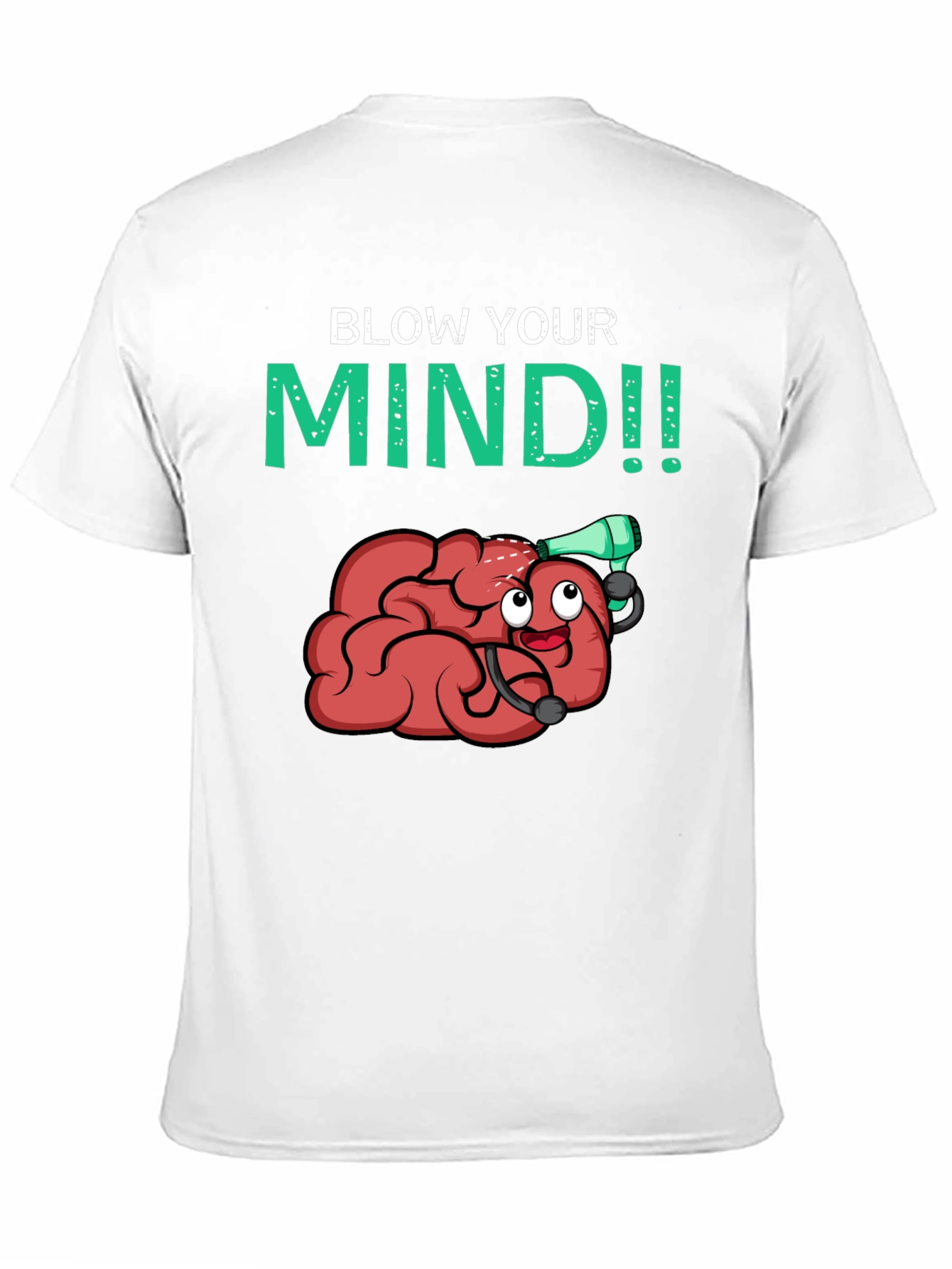 Blow Your Mind T-Shirt - Funny Brain Cartoon Tee