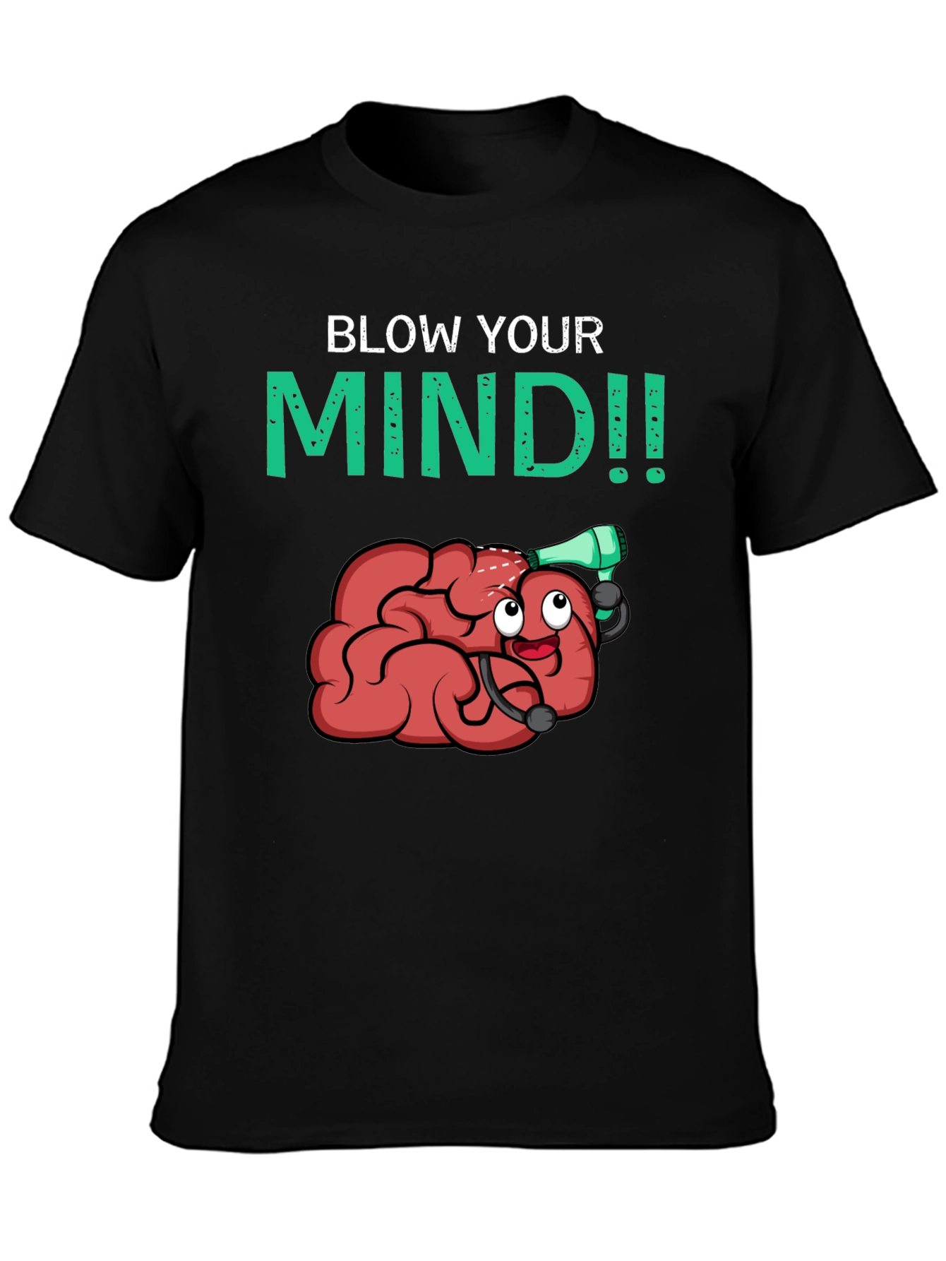 Blow Your Mind T-Shirt - Funny Brain Cartoon Tee