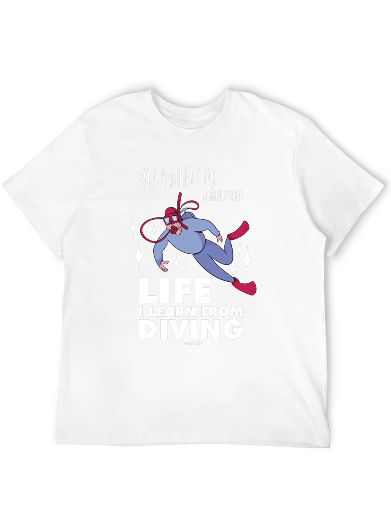 Diving Life Graphic T-Shirt - Unisex Black Tee